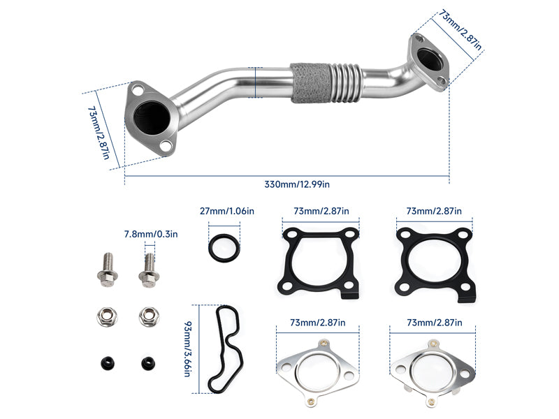 EGR Pipe Repair Kit for Honda Accord CR-V Civic 2.2 i-DTEC Diesel 18725-RL0-G02