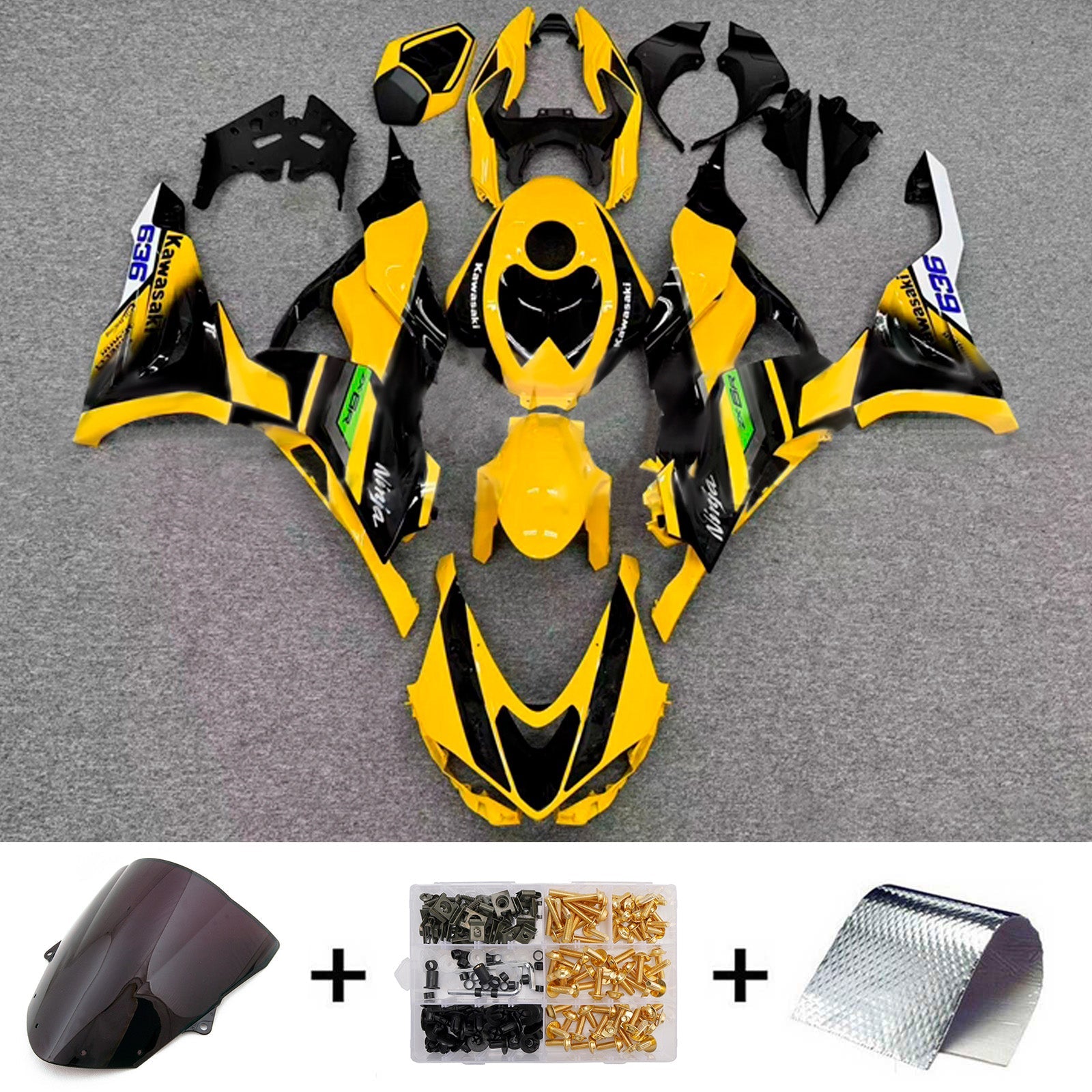 Injection Fairing Kit Bodywork Plastic ABS fit For Kawasaki ZX-6R 2024-2025