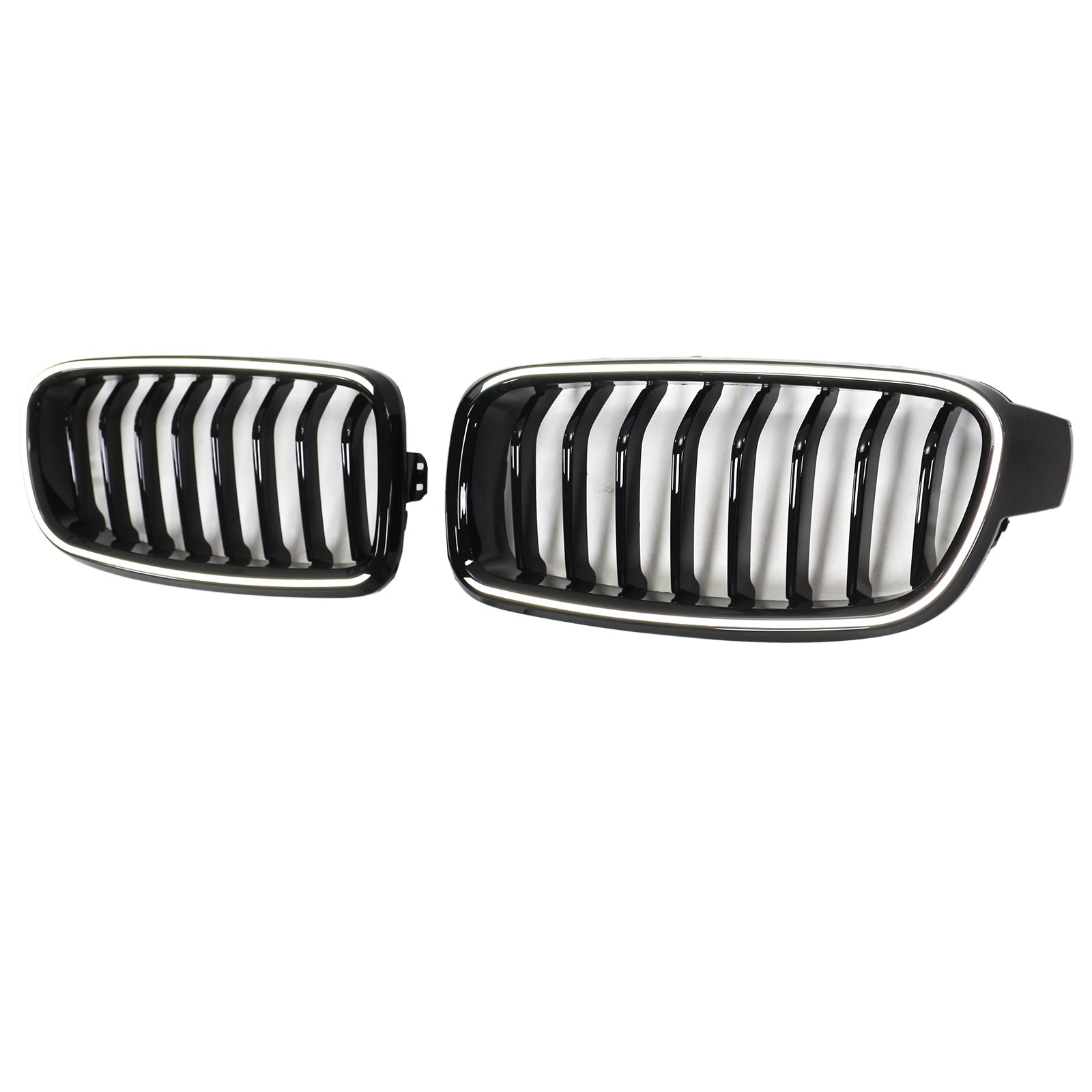 2012-2019 BMW 3-Series F30 Sedan Gloss Black Front Kidney Grille Grill 51137263481 51137255412