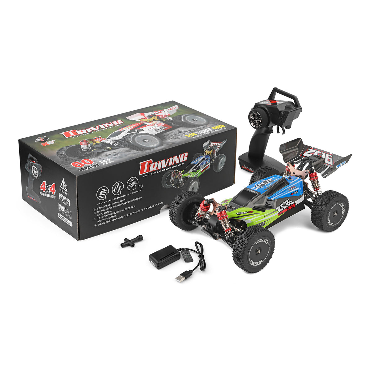 WLtoys 144001 RTR 2.4GHz 60km/h High Speed Drift Racing Car Remote Control Car