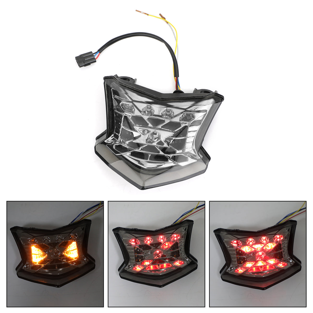 2017-2024 Kawasaki Z900 ABS LED Brake Turn Signals Taillight Generic