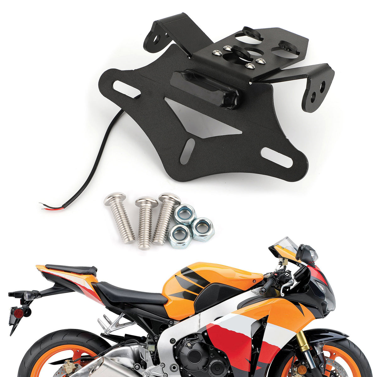 Motorcycle Rear License Plate Holder Bracket For Honda CBR1000RR 2008-2016