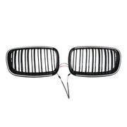 2007-2013 For BMW X5 E70 Gloss Black Front Bumper Kidney Grill Grille 51137157687 51137157688