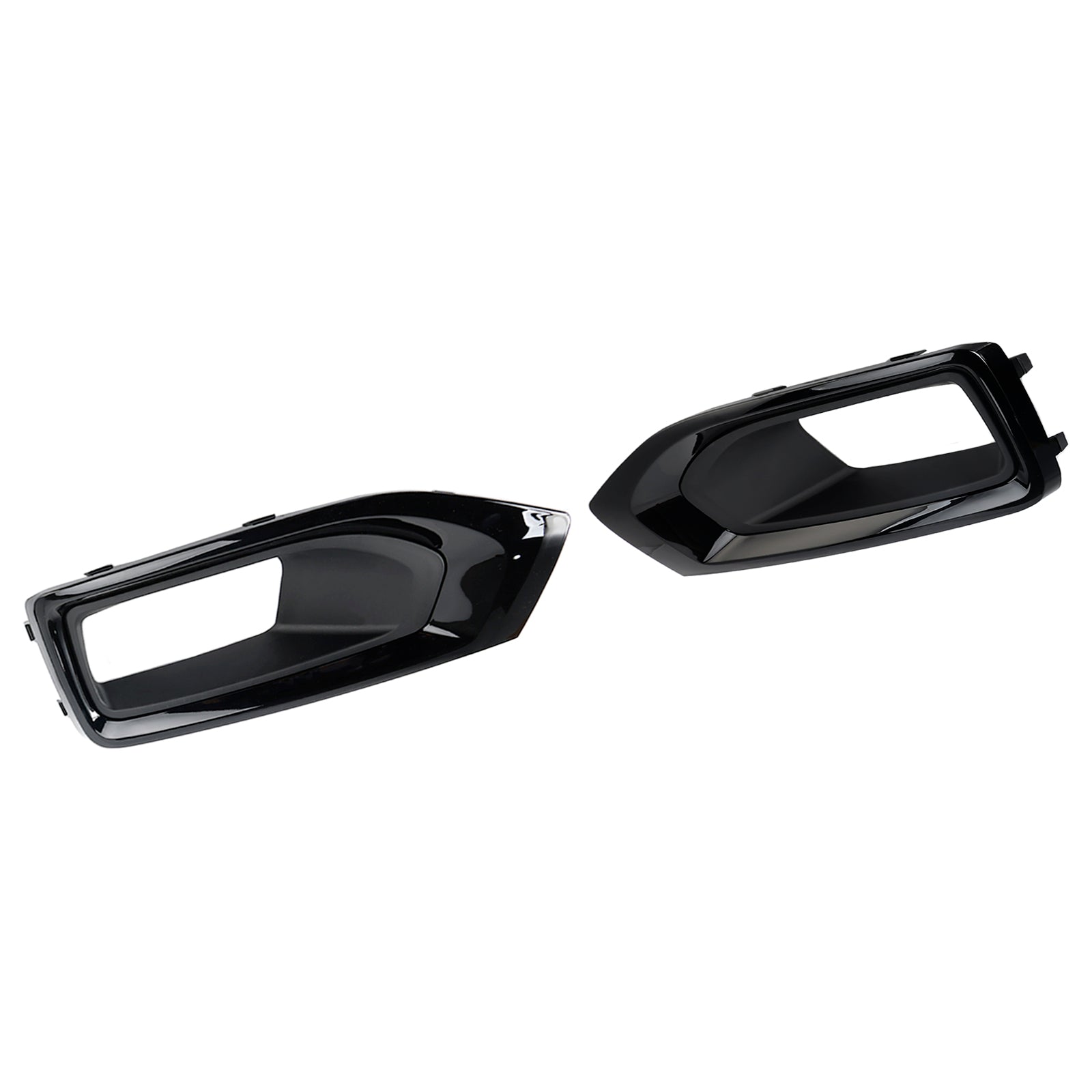 2015-2018 Yukon (submodel: Denali, SLE, SLT) Fog Light Lamp Cover Gloss Black Trim Pair 22936426