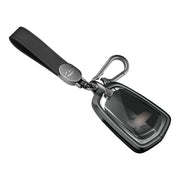 Aluminum Alloy TPU Black Car Key Case Cover With Buckle For Cadillac