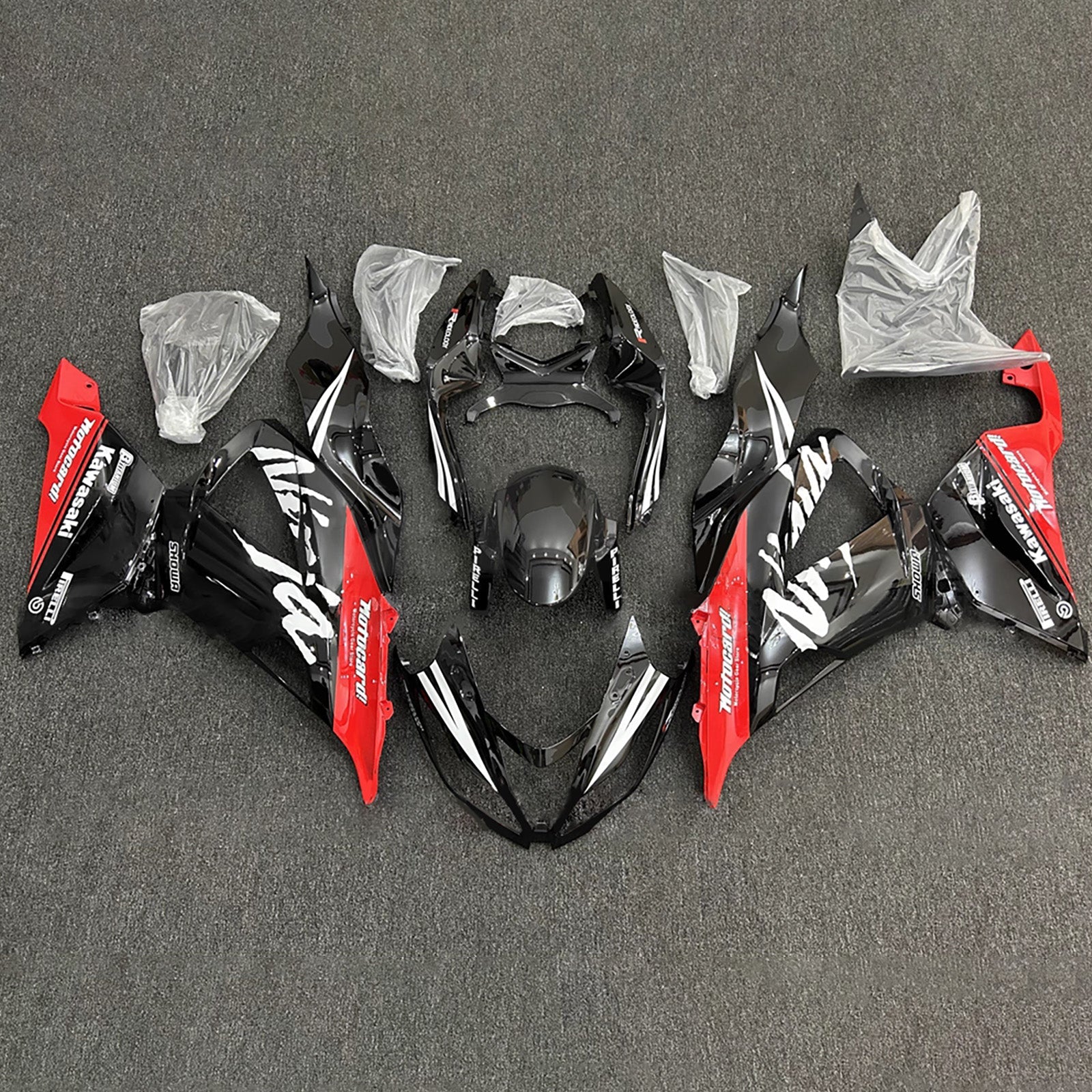 Injection Fairing Kit Bodywork Plastic ABS fit For Kawasaki ZX6R 636 2013-2018