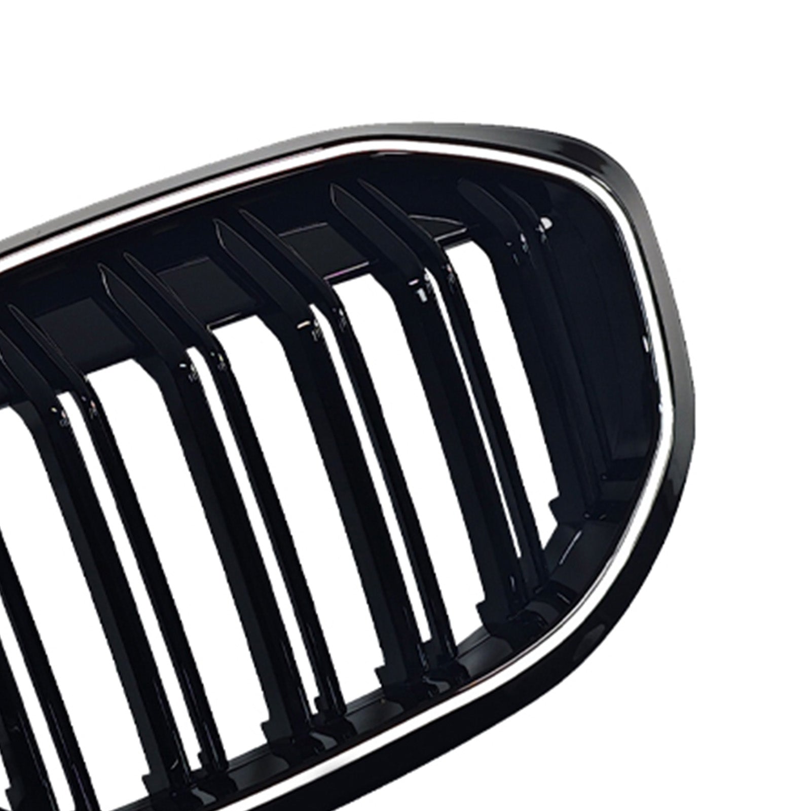 2019-2024 Fit BMW 1 Series F40 Double Slat Kidney Grill Grille Gloss Black