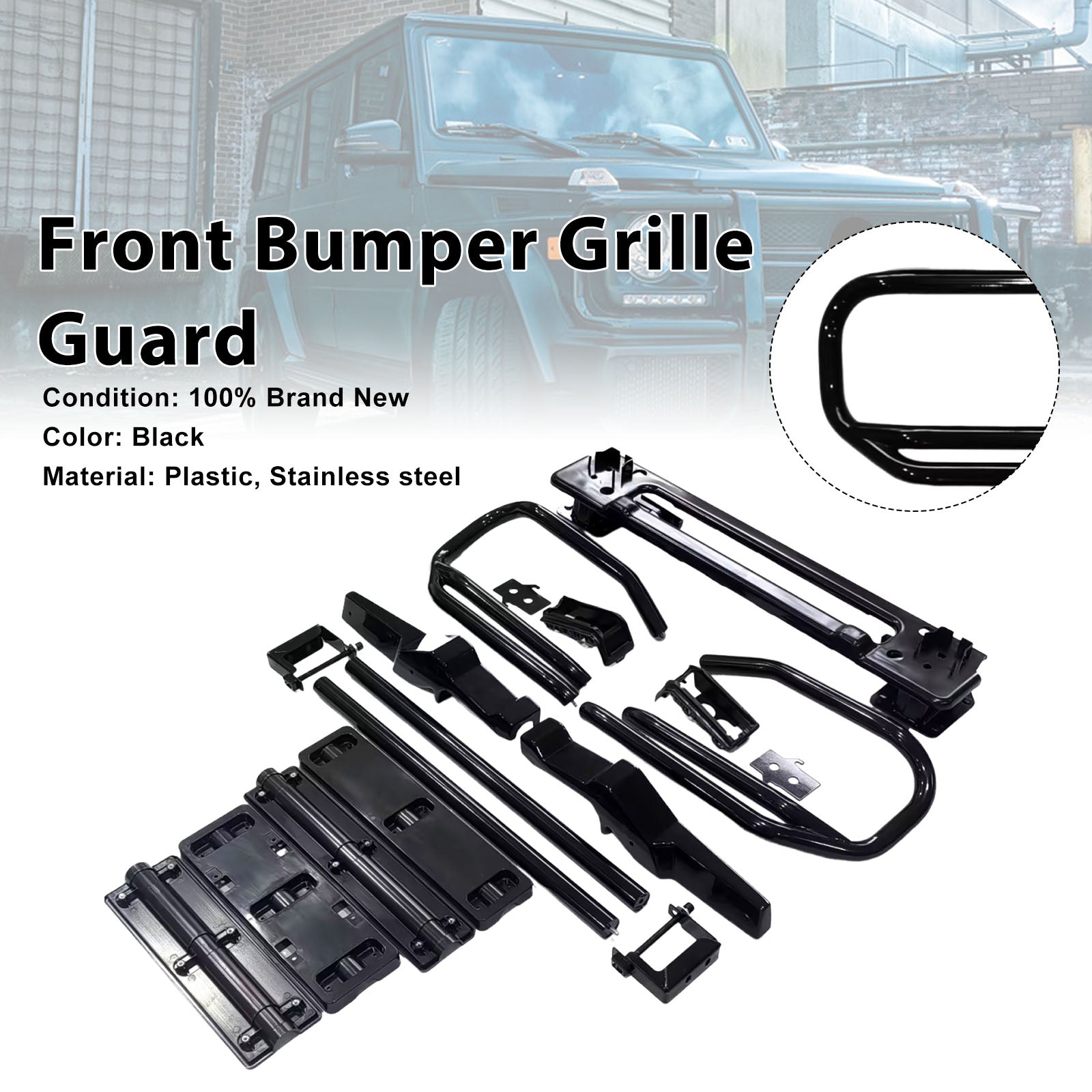 Front Bumper Grille Guard Fit Mercedes Benz G Class W465 G63 B700 2025+