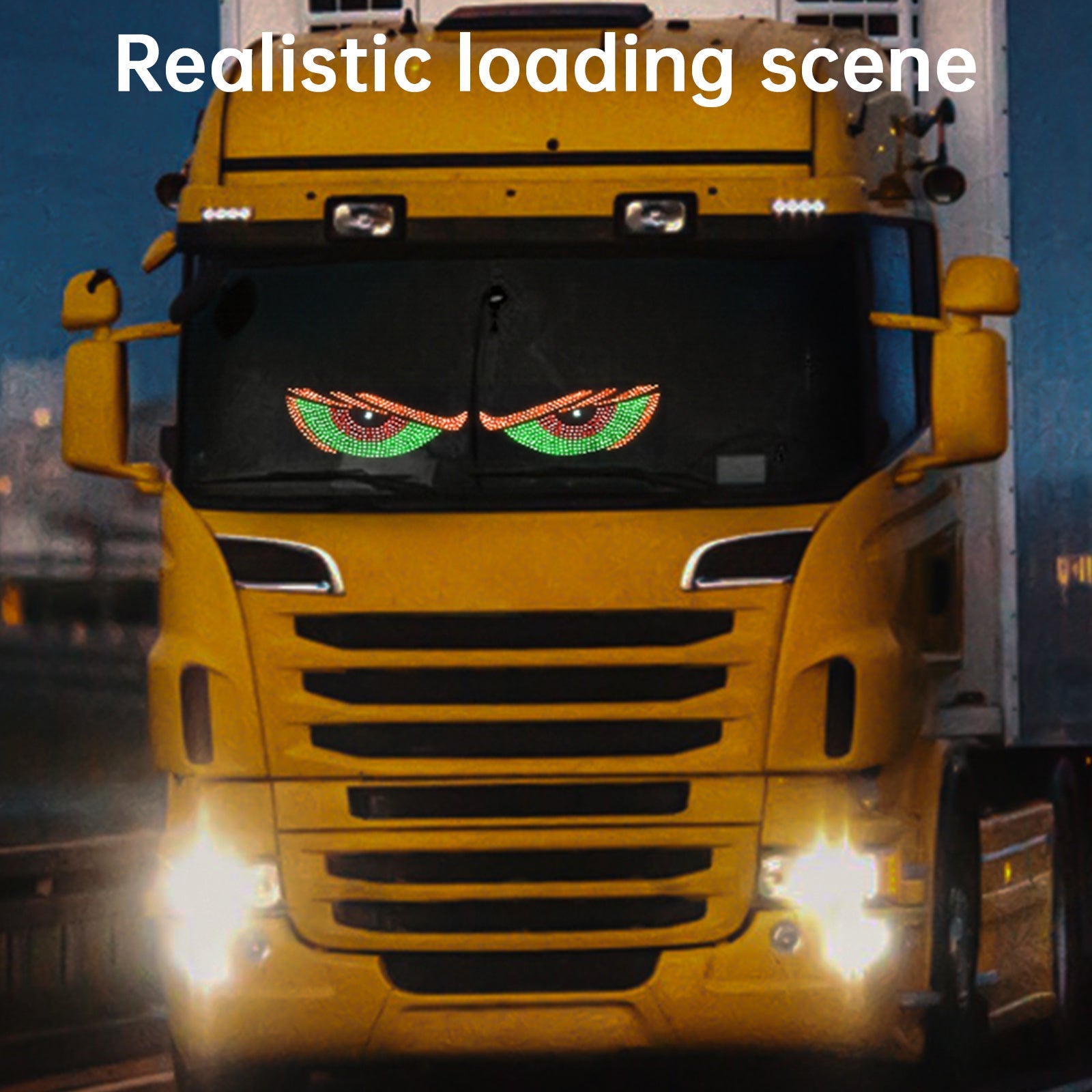 LED-Screen Devil's Eye Car Eye Light Truck Dynamic LED Light