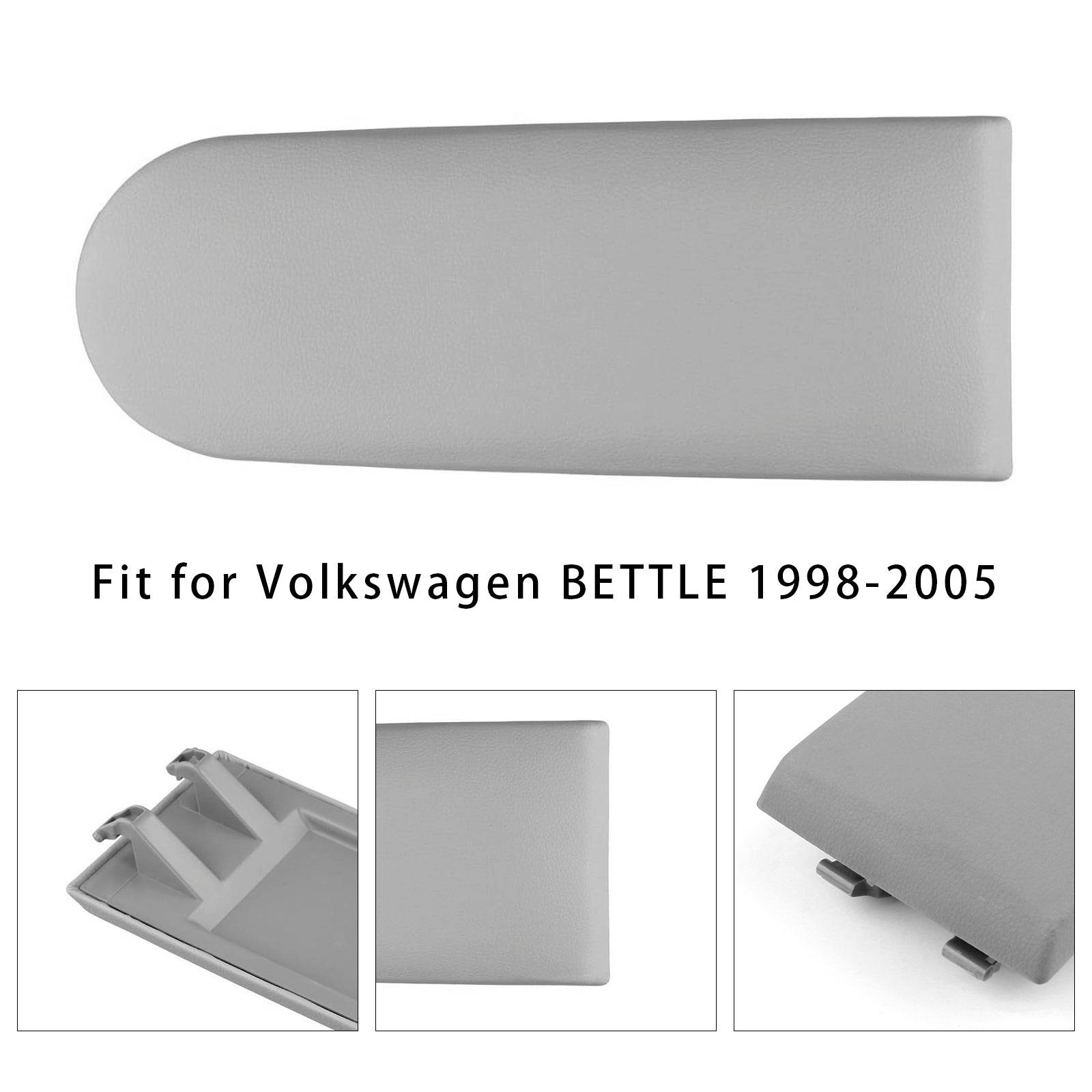 Gray Leather Armrest Centre Console Lid For VW MK4 Jetta Bora Golf 18D867173