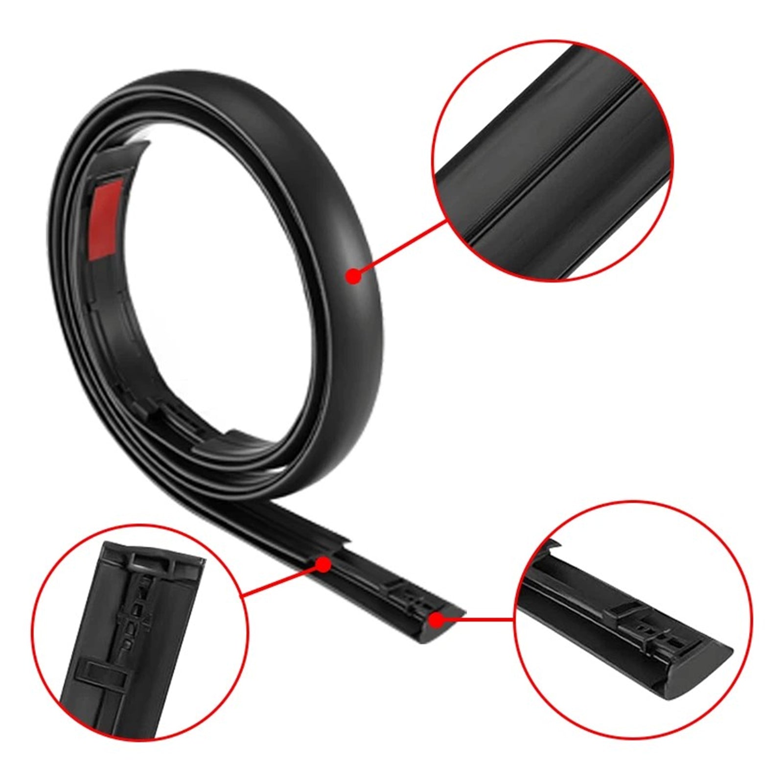 2PCS Roof Drip Molding Weatherstrips For Toyota Tundra Double Cab 2007-2020