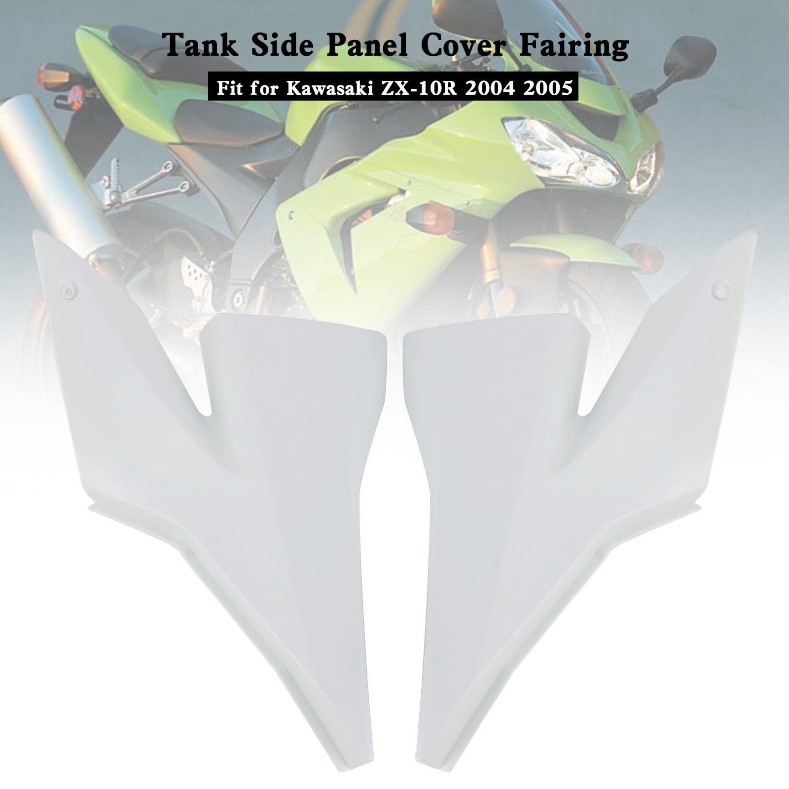 2004 2005 Kawasaki ZX 10R Tank Side Trim Cover Panel Fairing Cowl