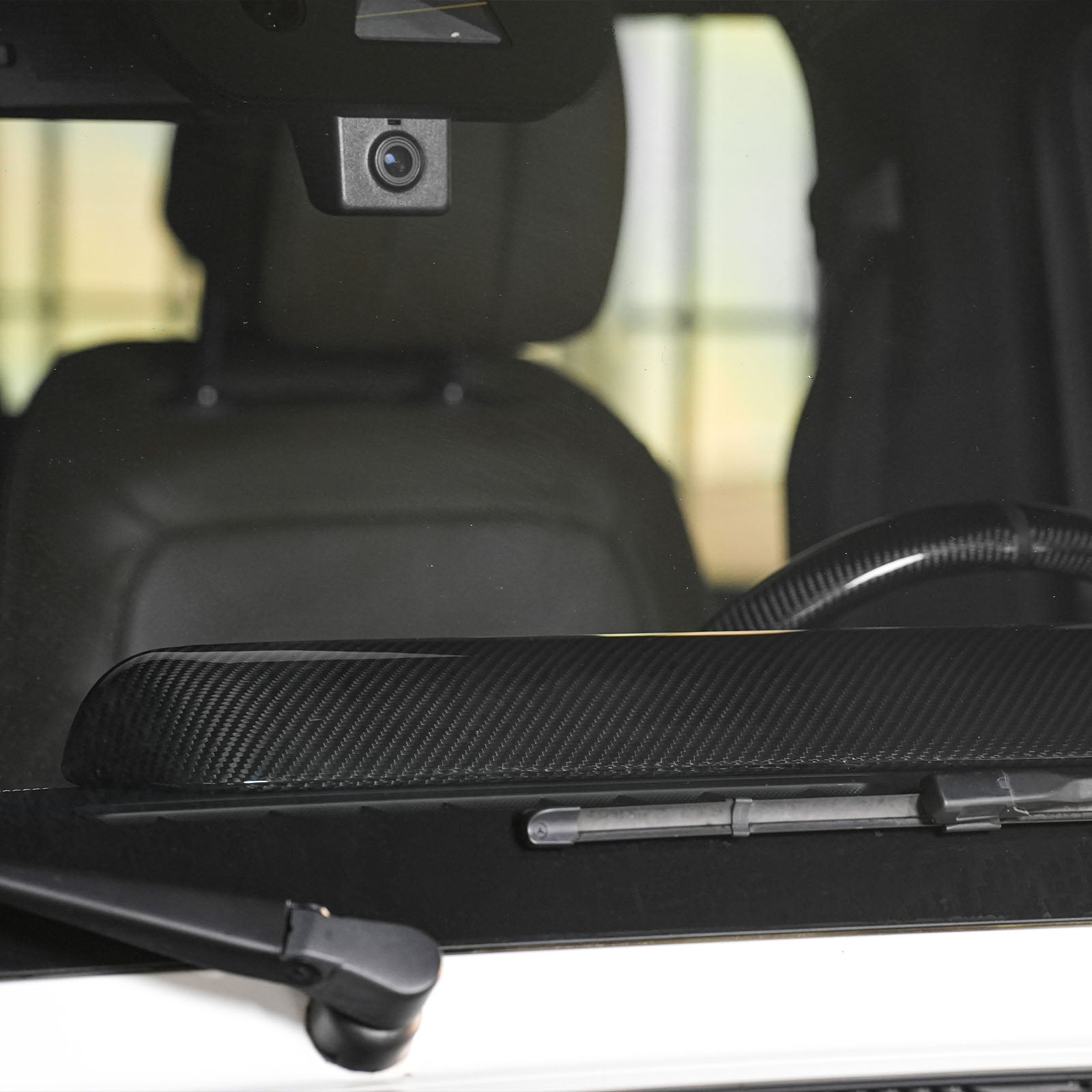 2019-2026 Fit Mercedes Benz W464 W465 Carbon Fiber Dashboard Screen Cover Trim