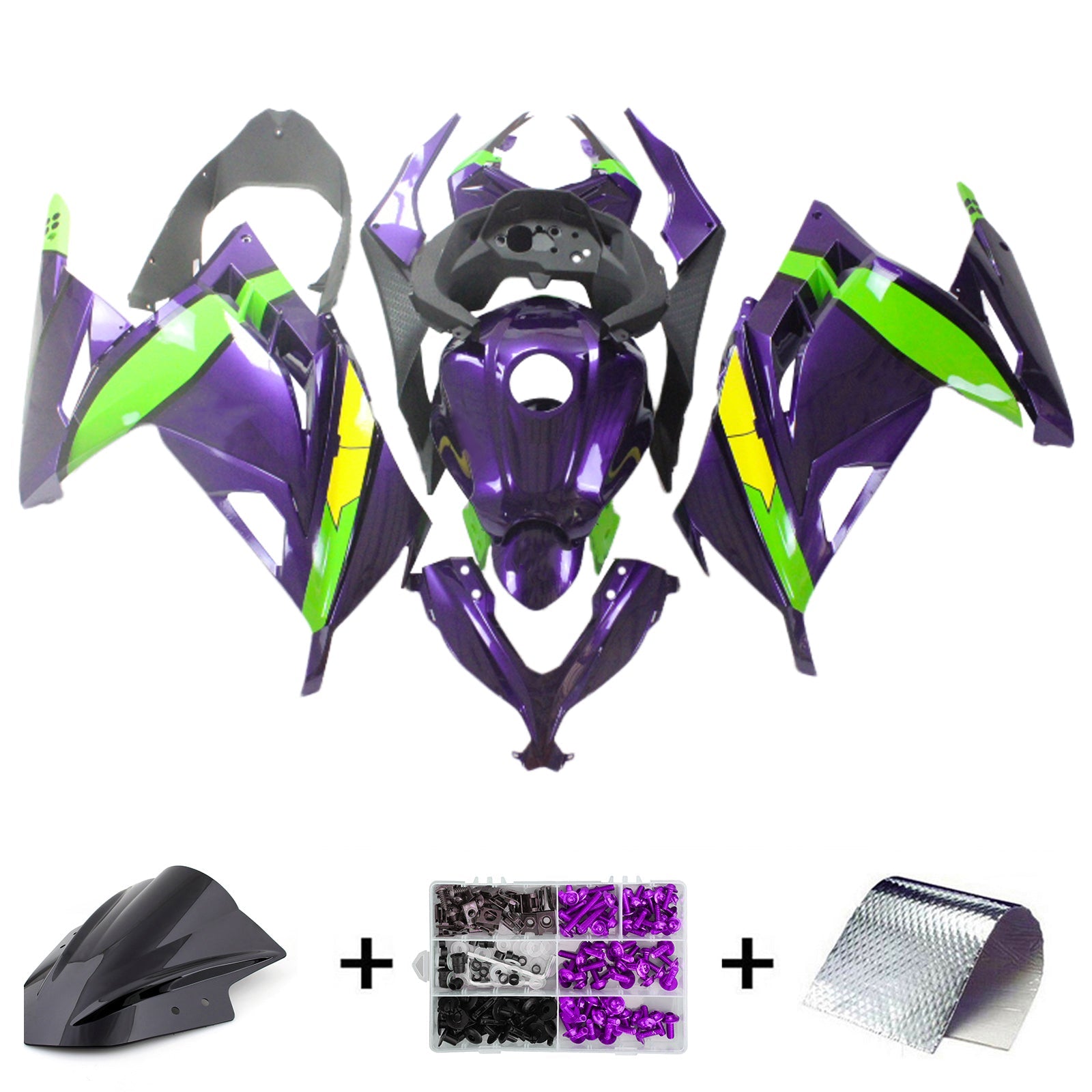 Injection Fairing Kit Bodywork fit For Kawasaki EX300 Ninja300R 2013-2024