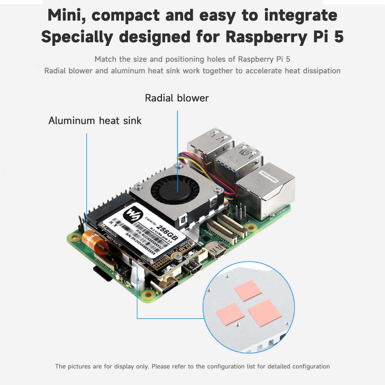 Raspberry Pi 5 PCIe to M.2 Adapter 5/5B Expansion Board Nvme Hard Disk Protocol