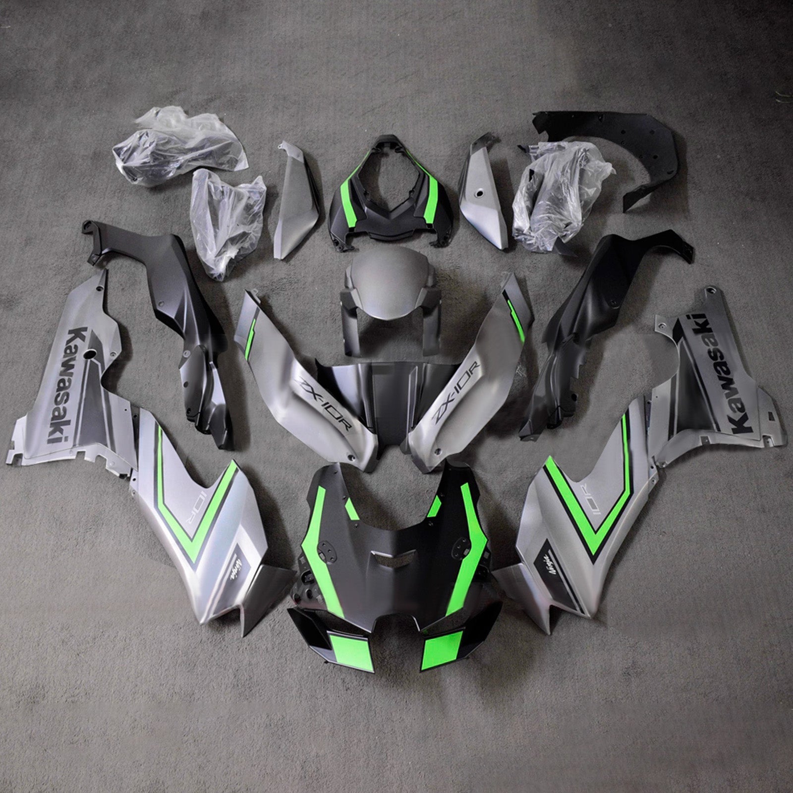 Injection Fairing Kit Bodywork ABS fit For Kawasaki ZX-10R ZX-10RR 2021-2025