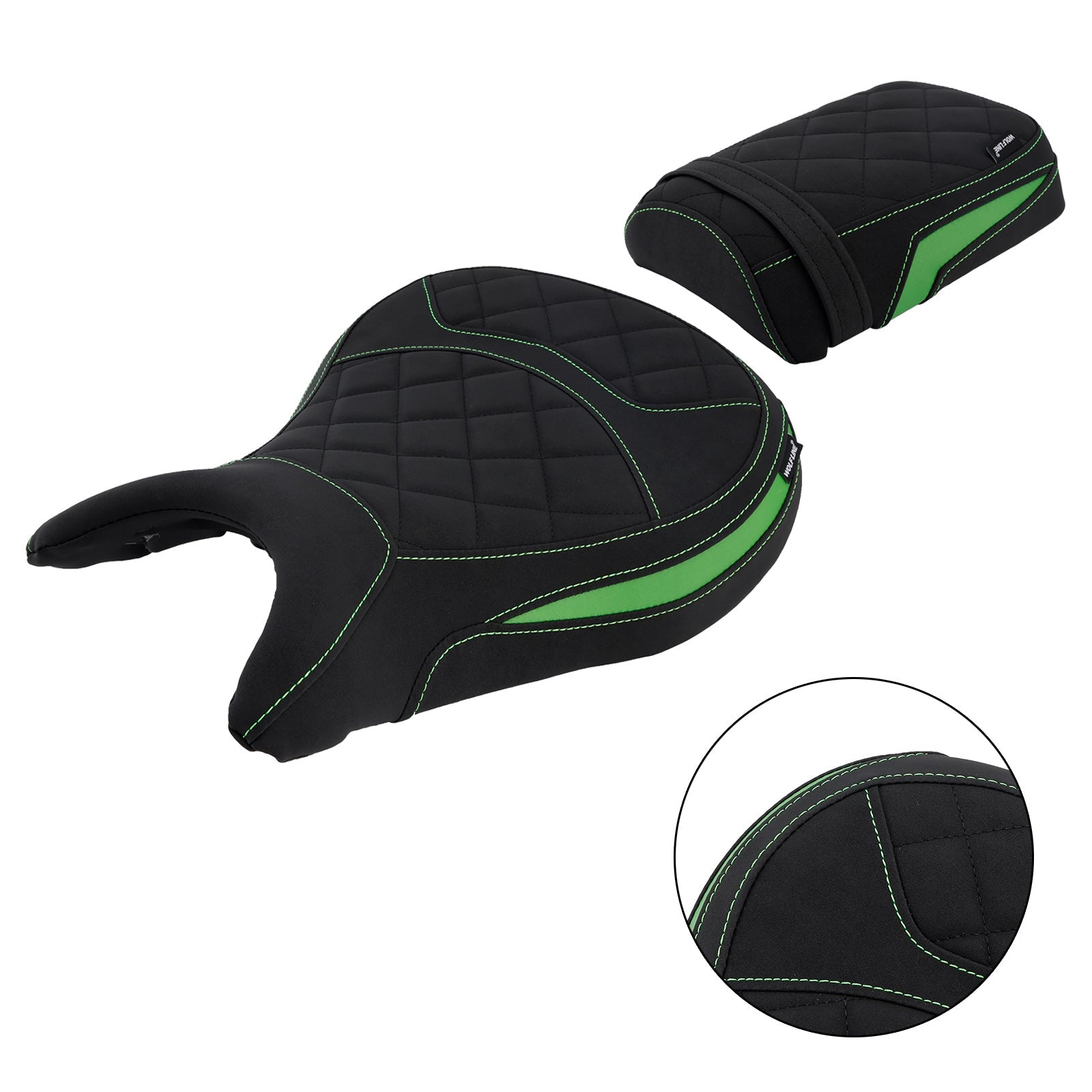 2024-2025 For Kawasaki Eliminator 500 Driver&Passenger Seat Kit Rear Lower Green