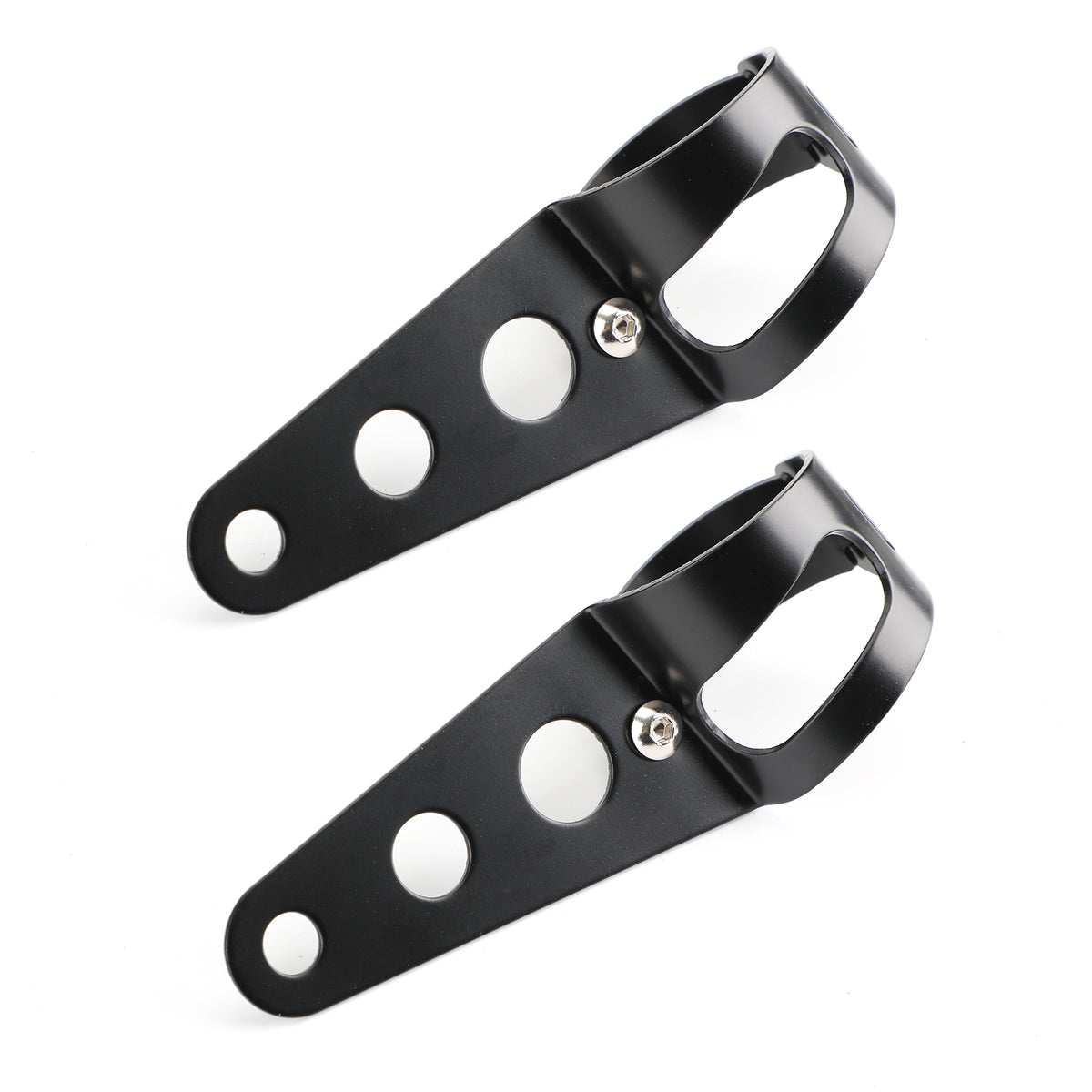 43mm-50mm Fork Black Headlight Mount Bracket Motorcycle Head Lamp Holder Adapter