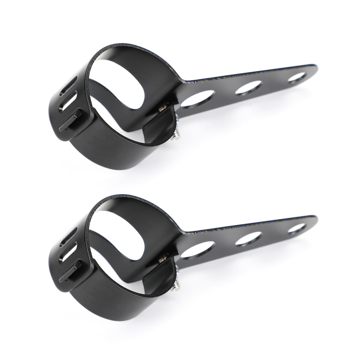 43mm-50mm Fork Black Headlight Mount Bracket Motorcycle Head Lamp Holder Adapter