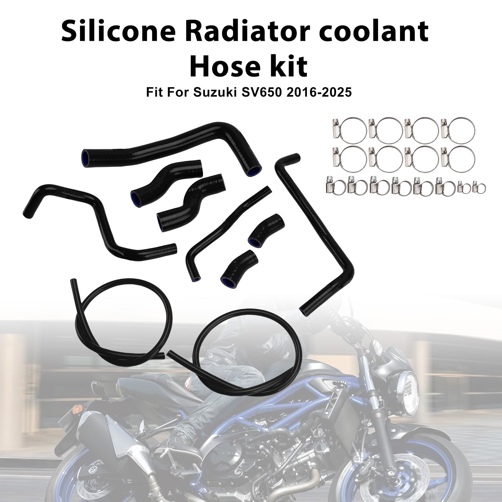 2016-2025 Suzuki SV 650 SV650 Silicone Radiator coolant Hose