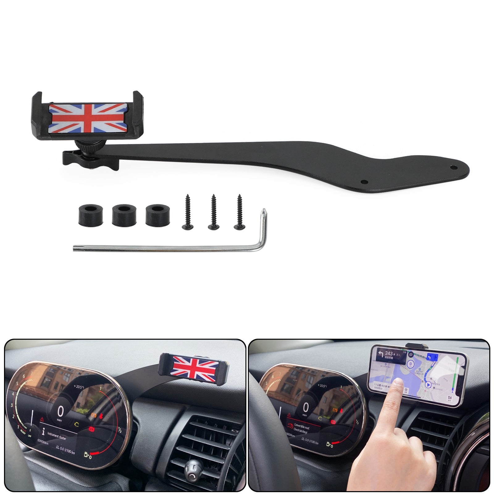 MINI Cooper R50/R52/R53 Car Phone Holder Mount Red