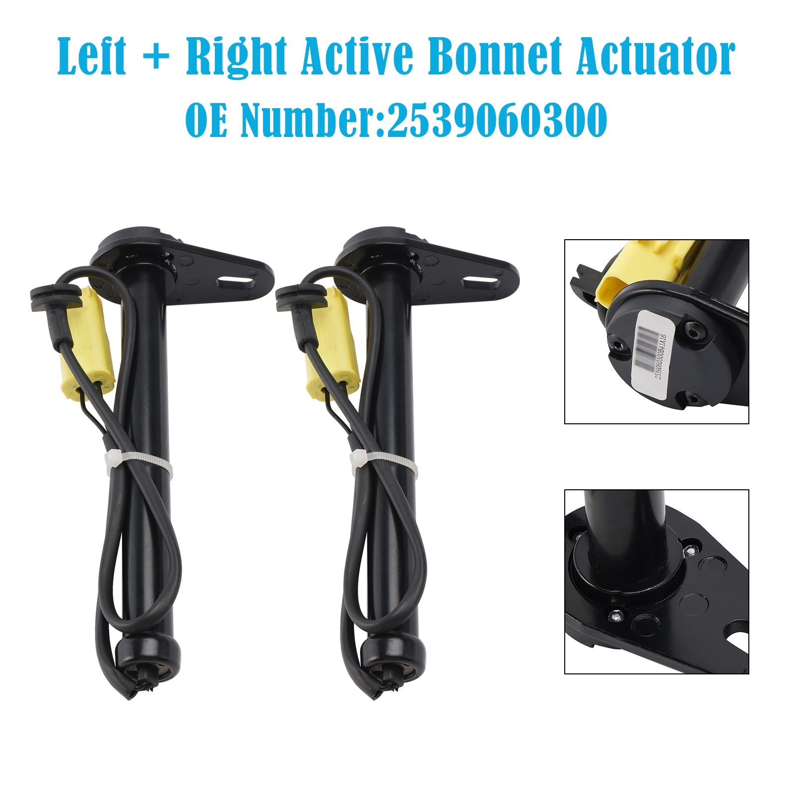 2X Active Bonnet Actuator 2539060300 Fit For Mercedes-Benz GLC X253 W253 C253