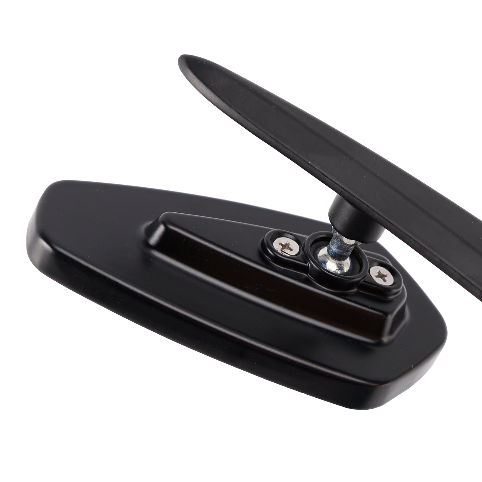 Custom Black Bladeshape Mirrors For Yamaha Chopper Midnight Roadliner Raider