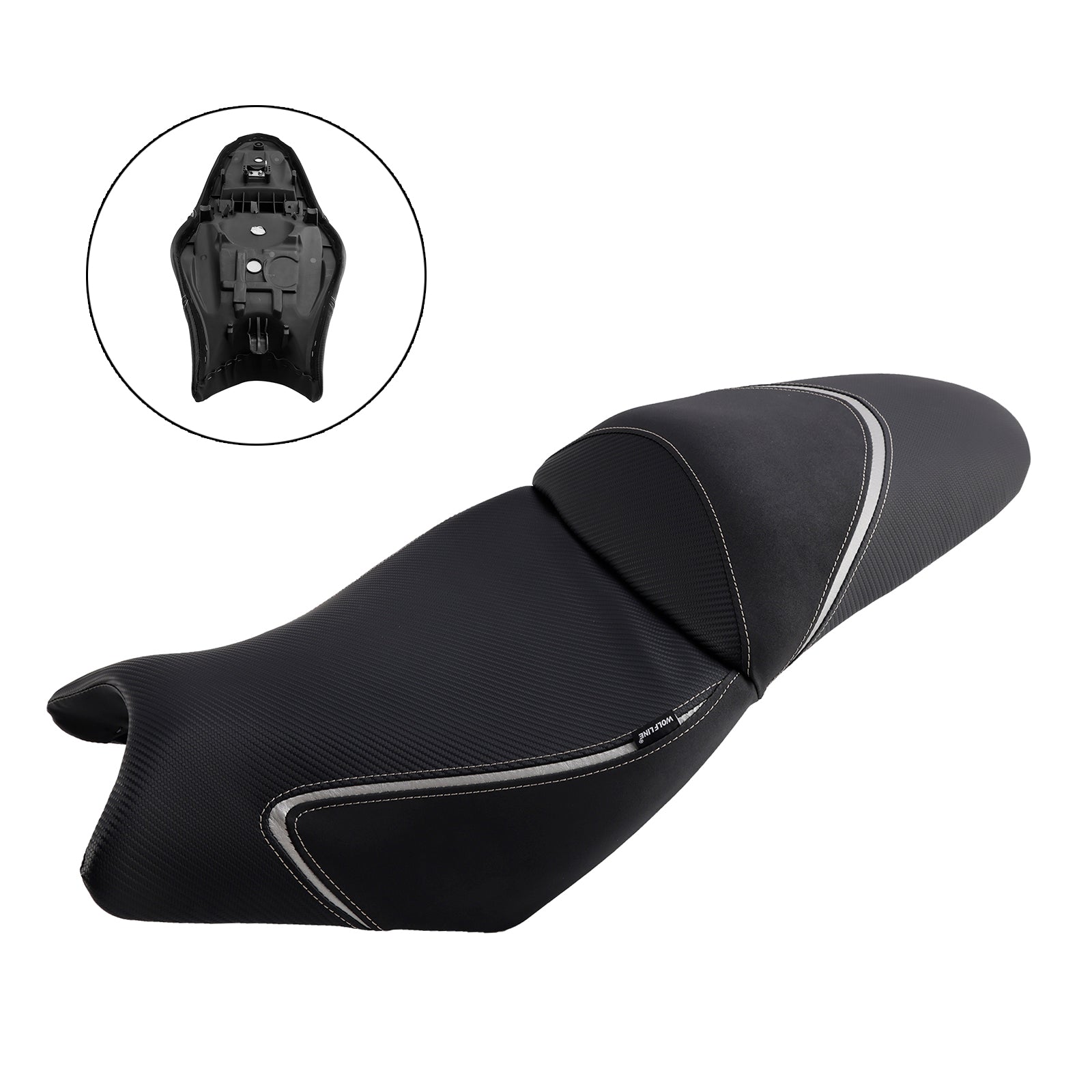 2022-2024 KAWASAKI Versys650 Complete Cushion Rider Passenger Seat Gray