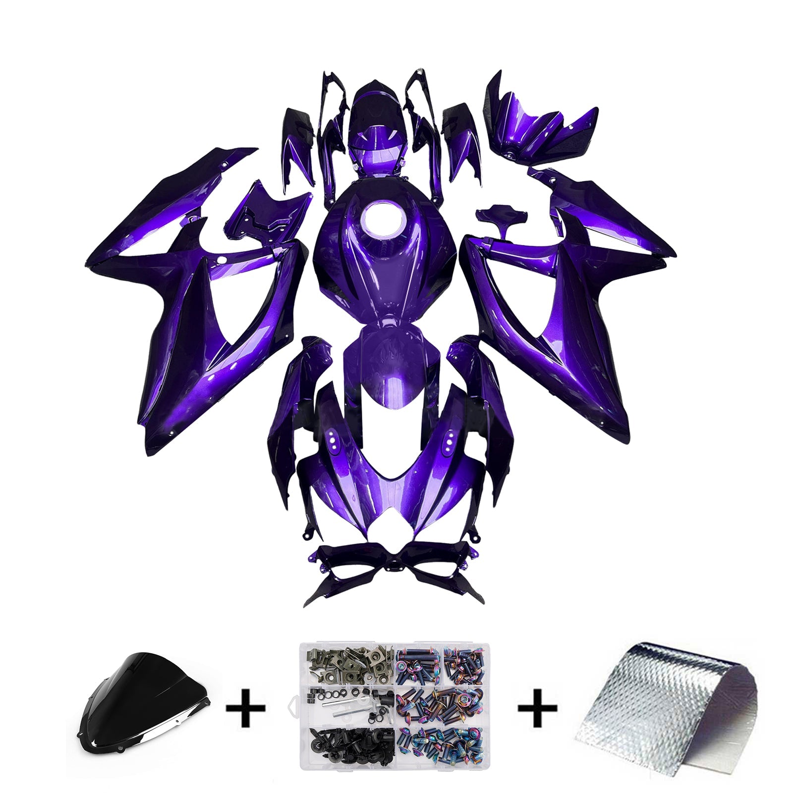 Injection Fairing Kit Bodywork Plastic ABS For Suzuki GSXR 600/750 2008-2010 K8