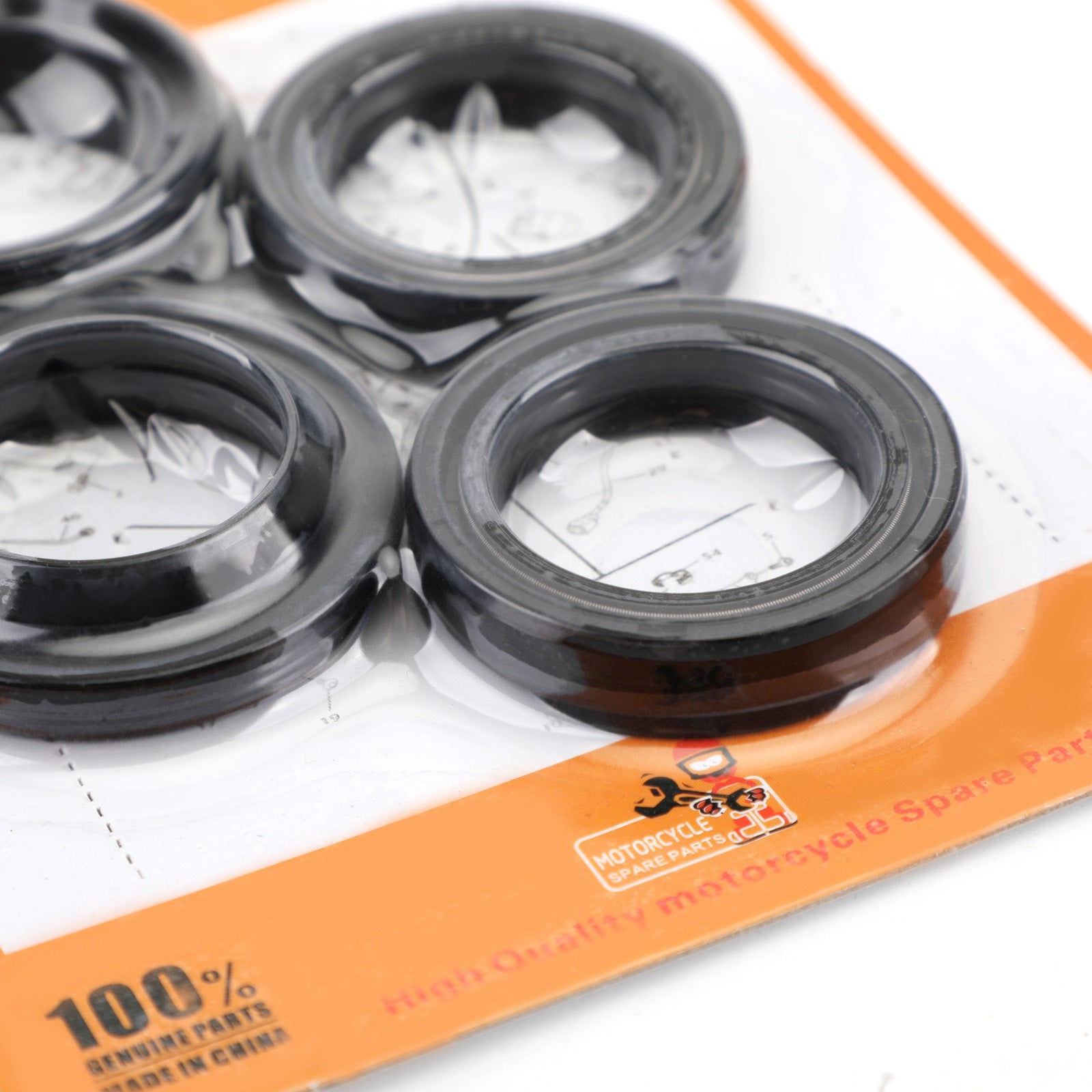 Fork Oil Dust Seal Kit for Honda CB 91255-KBH-003,51490-GS2-305,51490-KL4-951 Generic