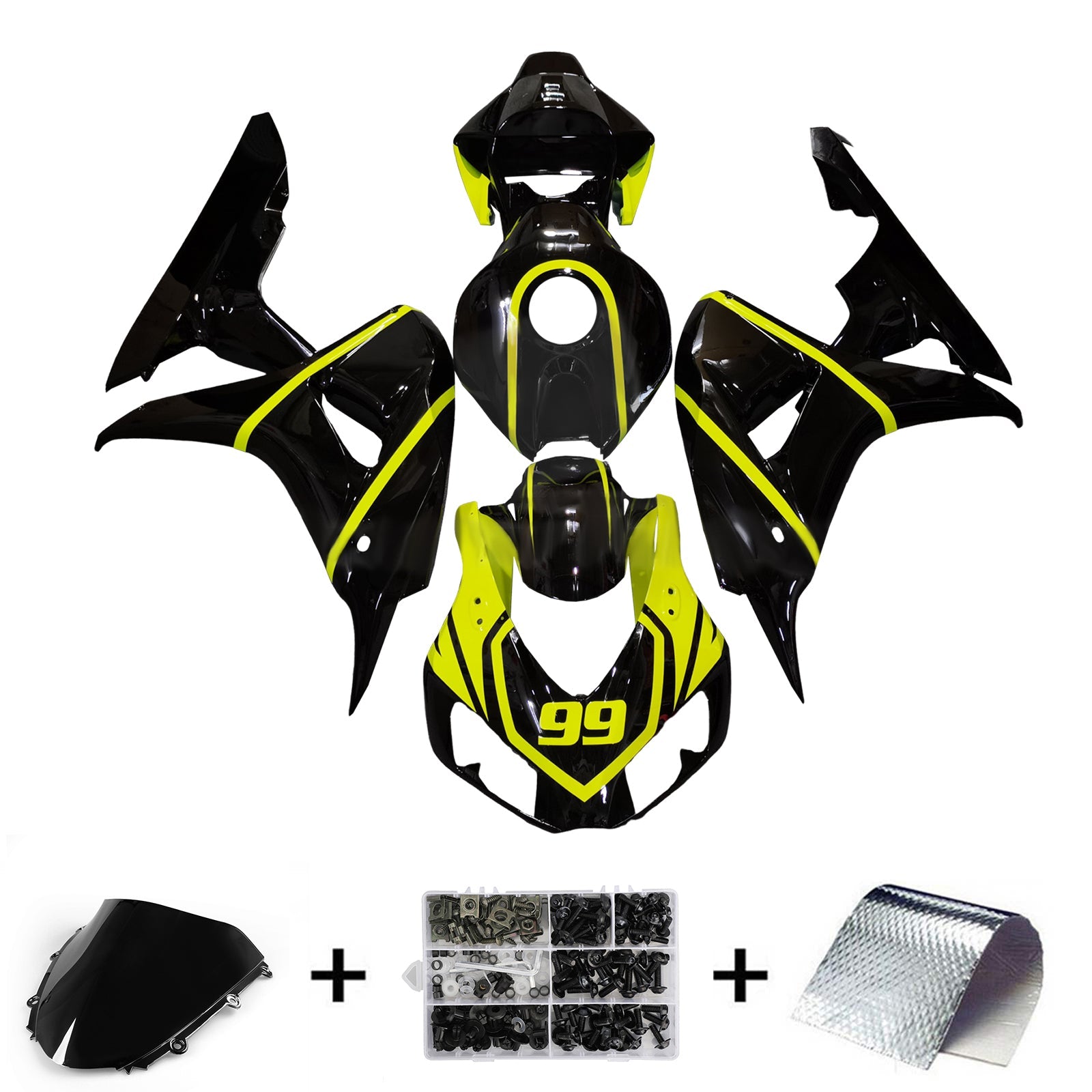 Injection Fairing Kit Bodywork Plastic ABS For Honda CBR1000RR 2006-2007