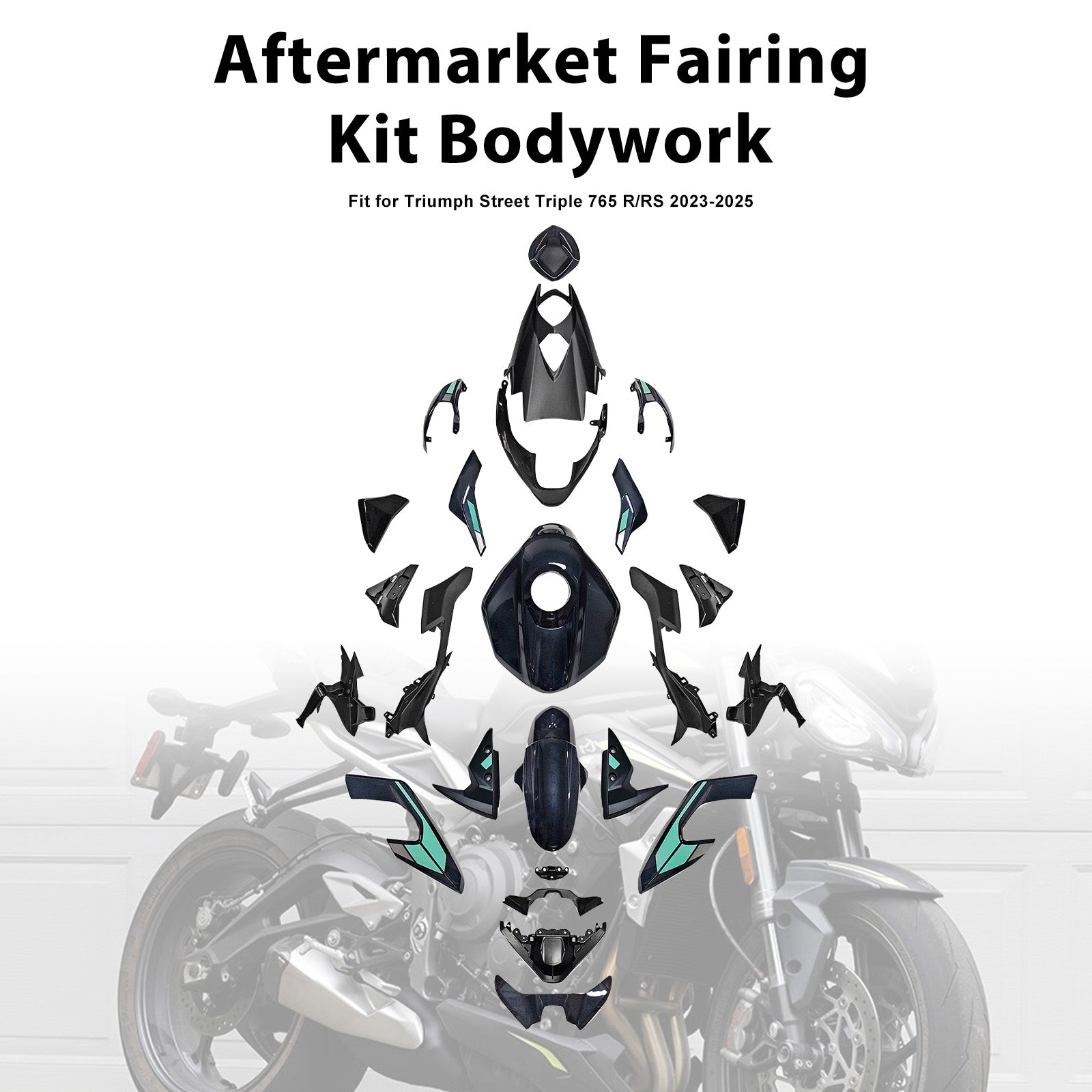 Injection Bodywork Fairing Kit for Street Triple 765 R/RS 2023-2025