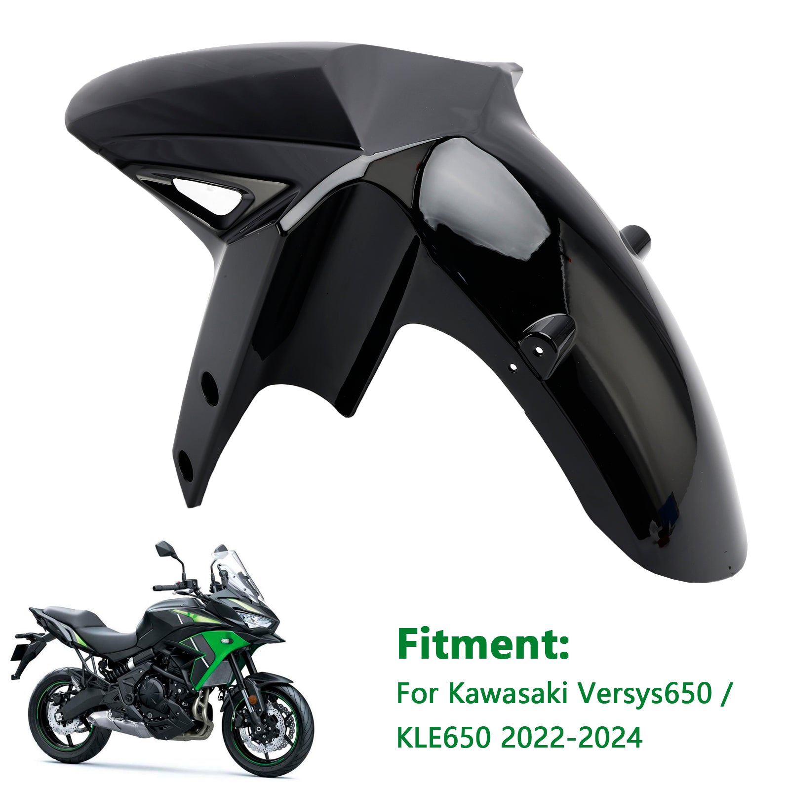 2022-2024 Kawasaki Versys 650 KLE650 Front Fender Mudguard Fairing