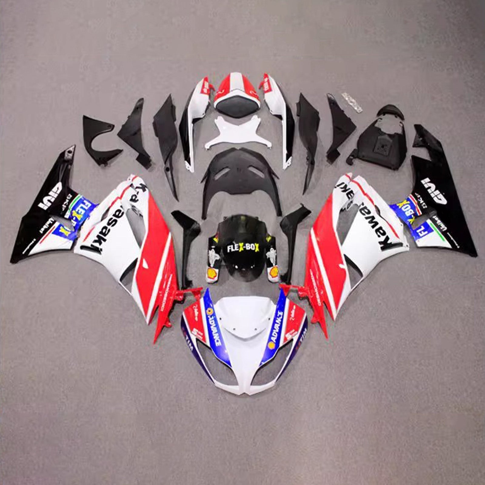 Injection Fairing Kit Bodywork Plastic ABS fit For Kawasaki ZX6R 636 2009-2012