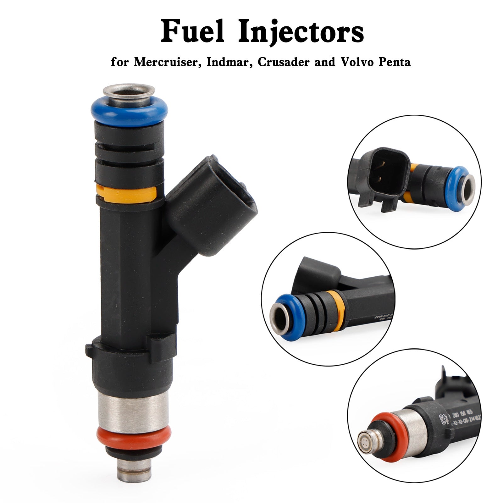 0280158165 Fuel Injectors 0280158081 879312003 For Mercruiser/Volvo Penta 6.2L -- 2007-2013