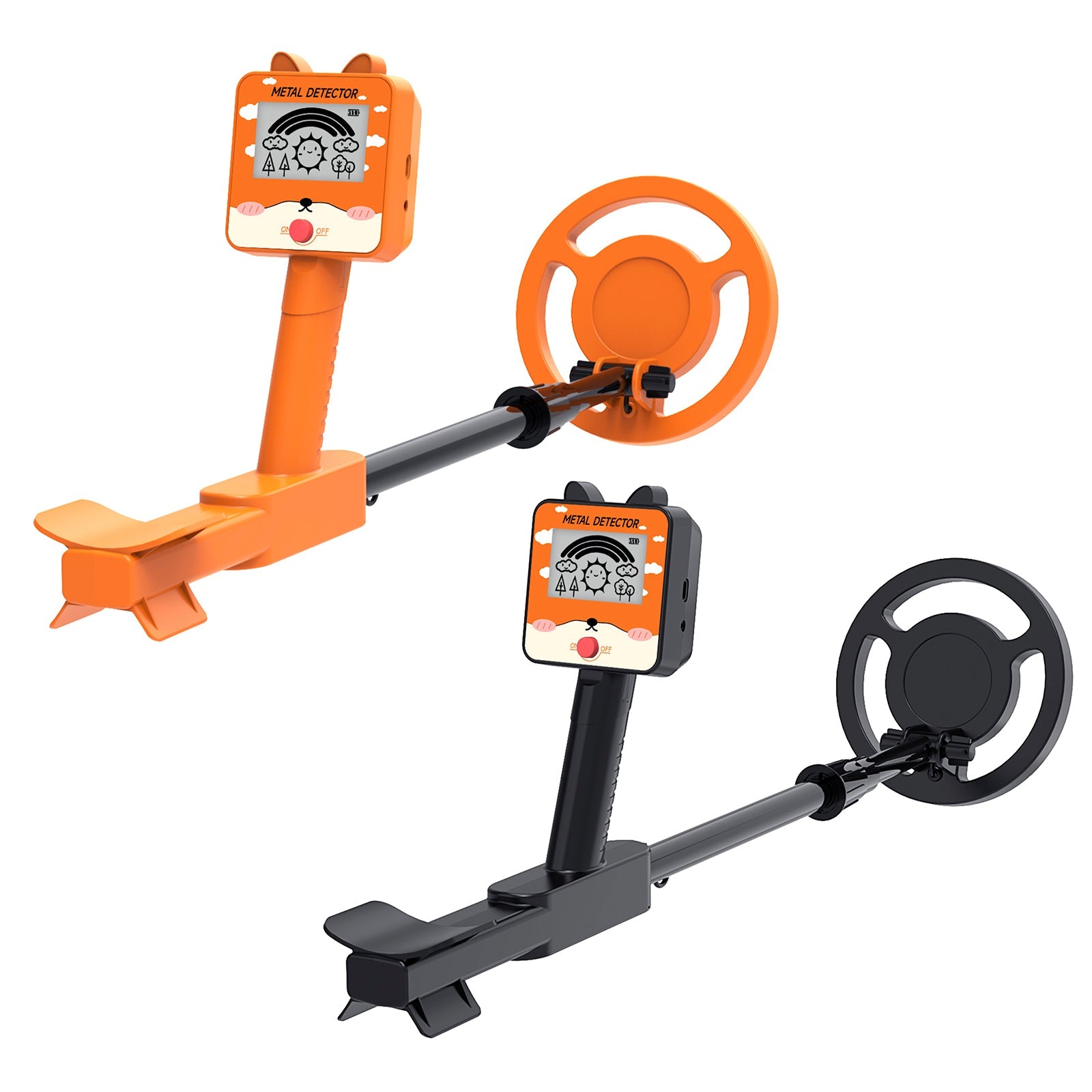 GT260 Kids Child Treasure Seeker Beginners Metal Detector Waterproof 6.3" Coil