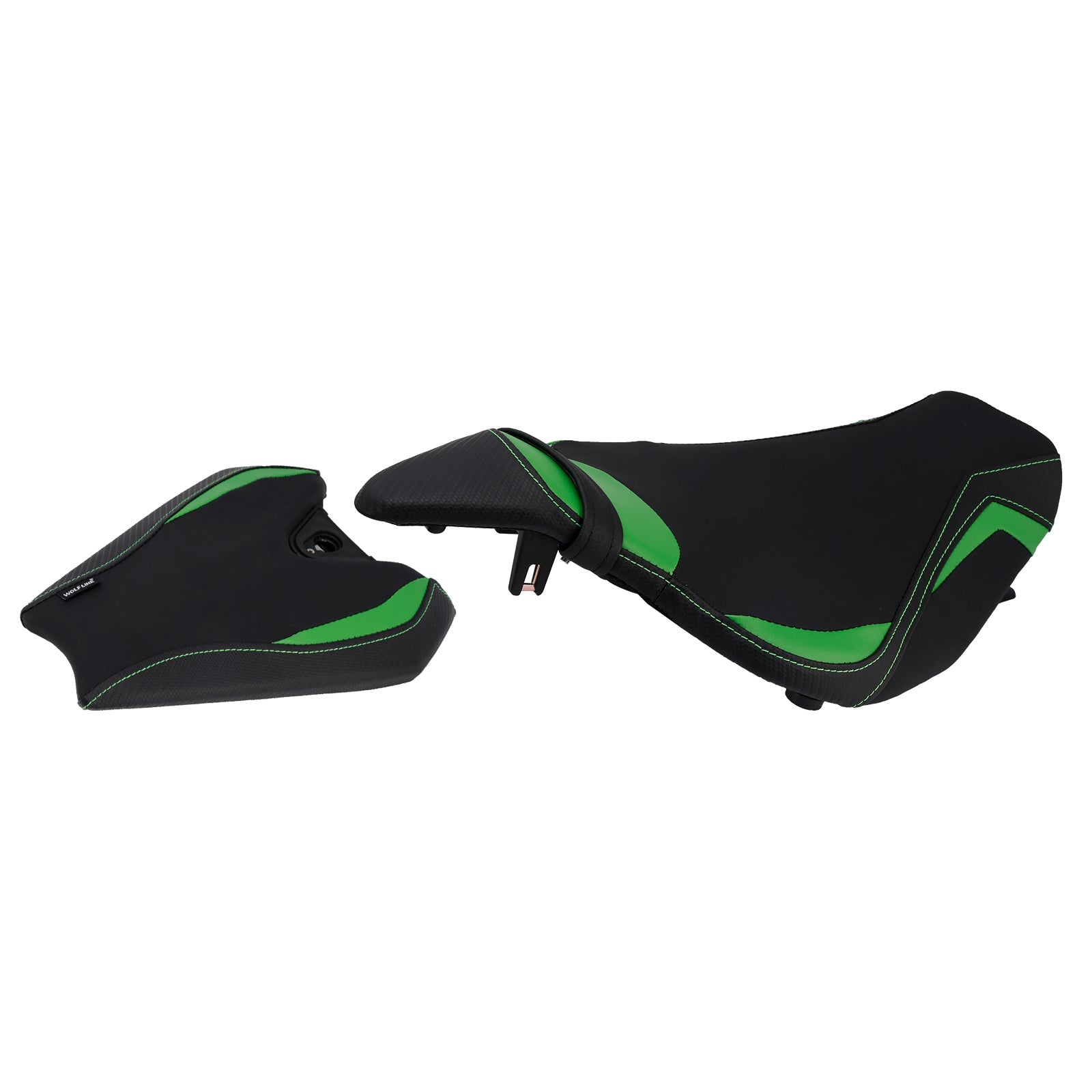 2014-2025 2024 For Kawasaki Z1000 Lower Front W/ Rear Seat Driver Pillion Green1