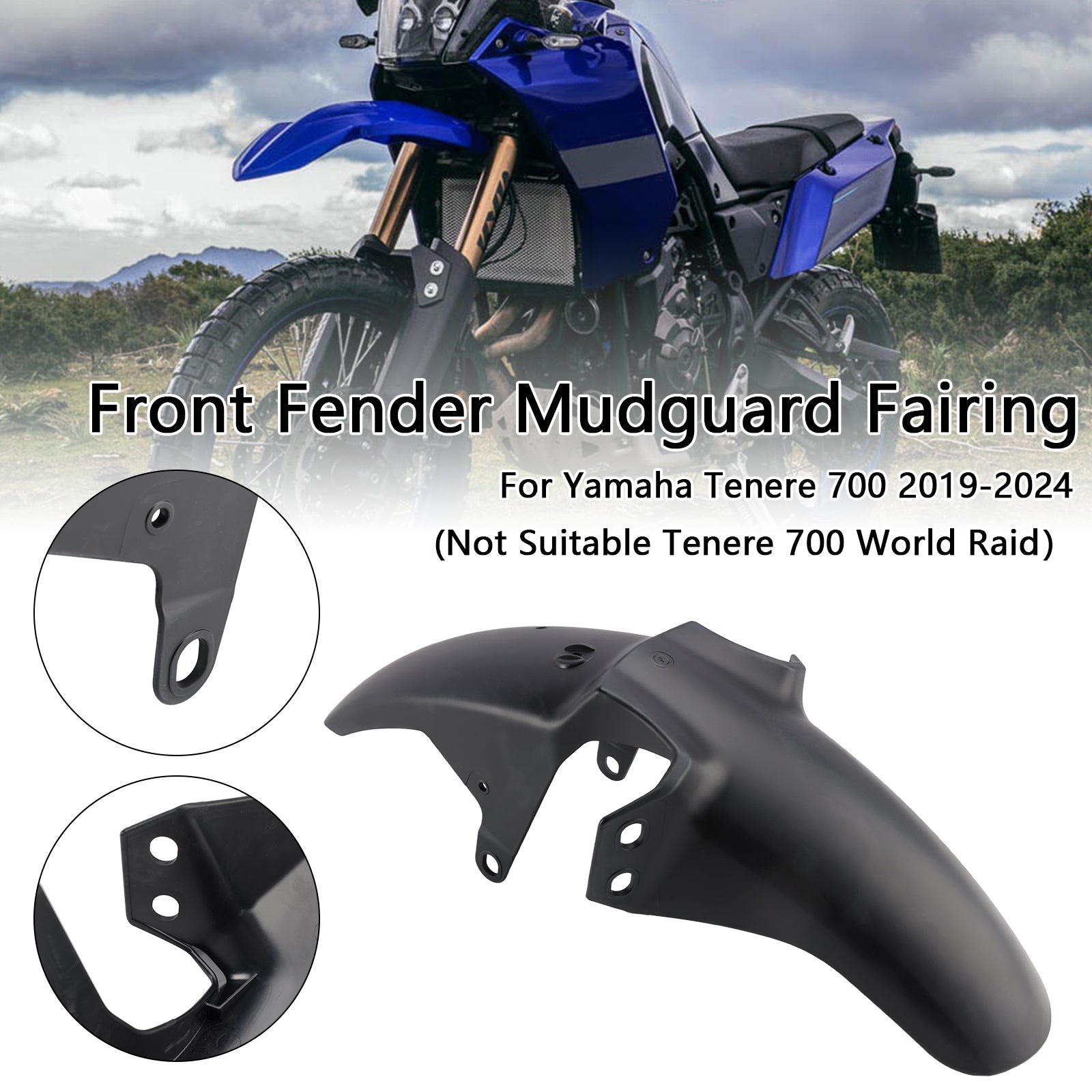 2019-2024 Yamaha Tenere 700 Front Fender Mudguard Fairing