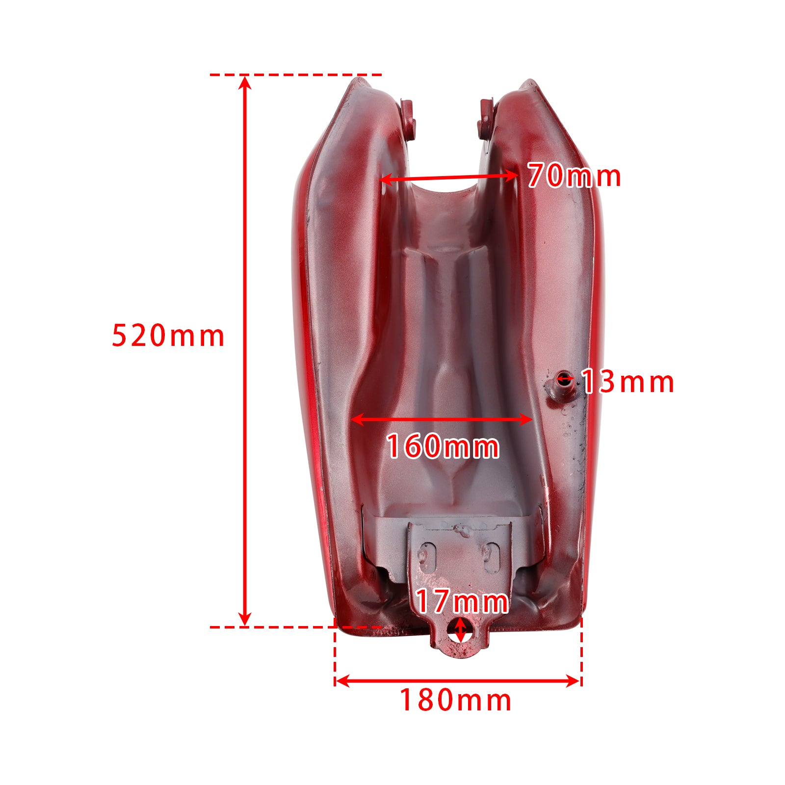 1980-1994 Honda CG125 Red Retro Gas Fuel Tank Bobber Cafe Racer Scrambler