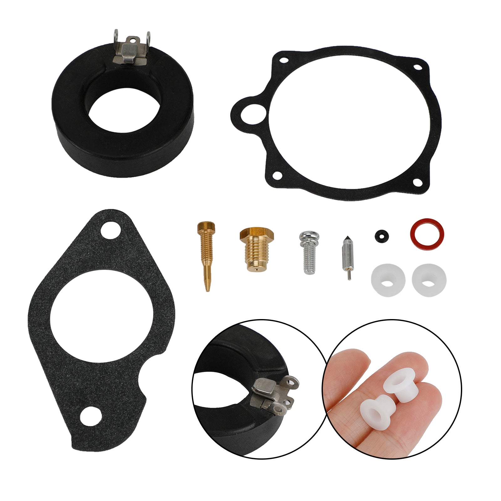 Carburetor Carb Rebuild Kit fit for Yamaha Outboard 25HP 30HP 689-W0093-00