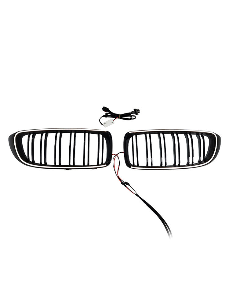 2014-2020 Fit BMW F32 F33 F36 F82 Black Front Kidney Grille Grill Dual Slat