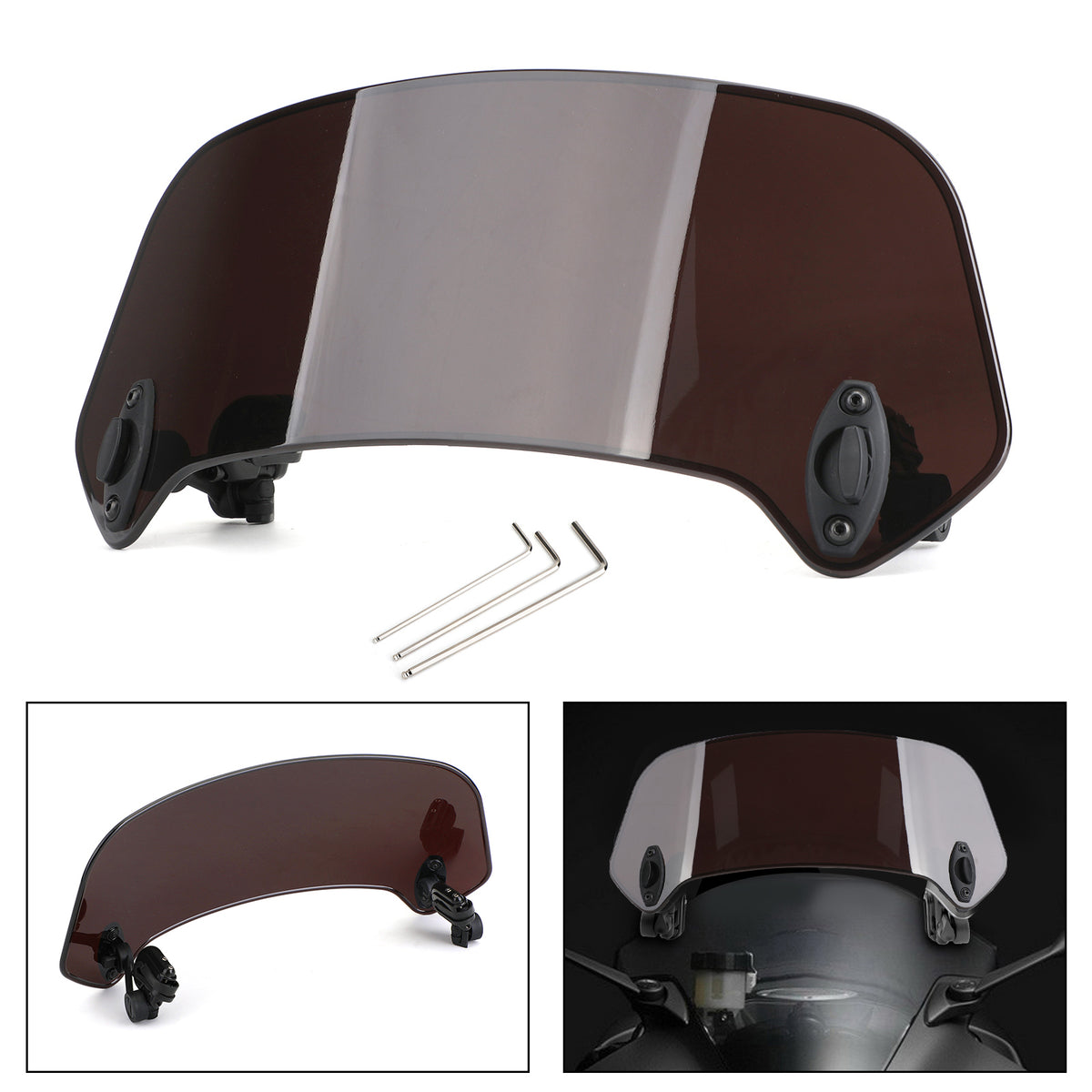 Universal Adjustable Clip On Windshield Extension Wind Deflector