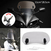 Universal Adjustable Clip On Windshield Extension Spoiler Wind Deflector Smoke