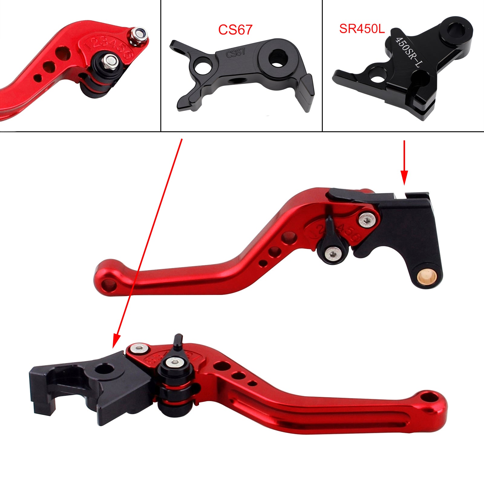 NEW Short Clutch Brake Lever fit for VOGE DS900X 900DSX 2024-2026