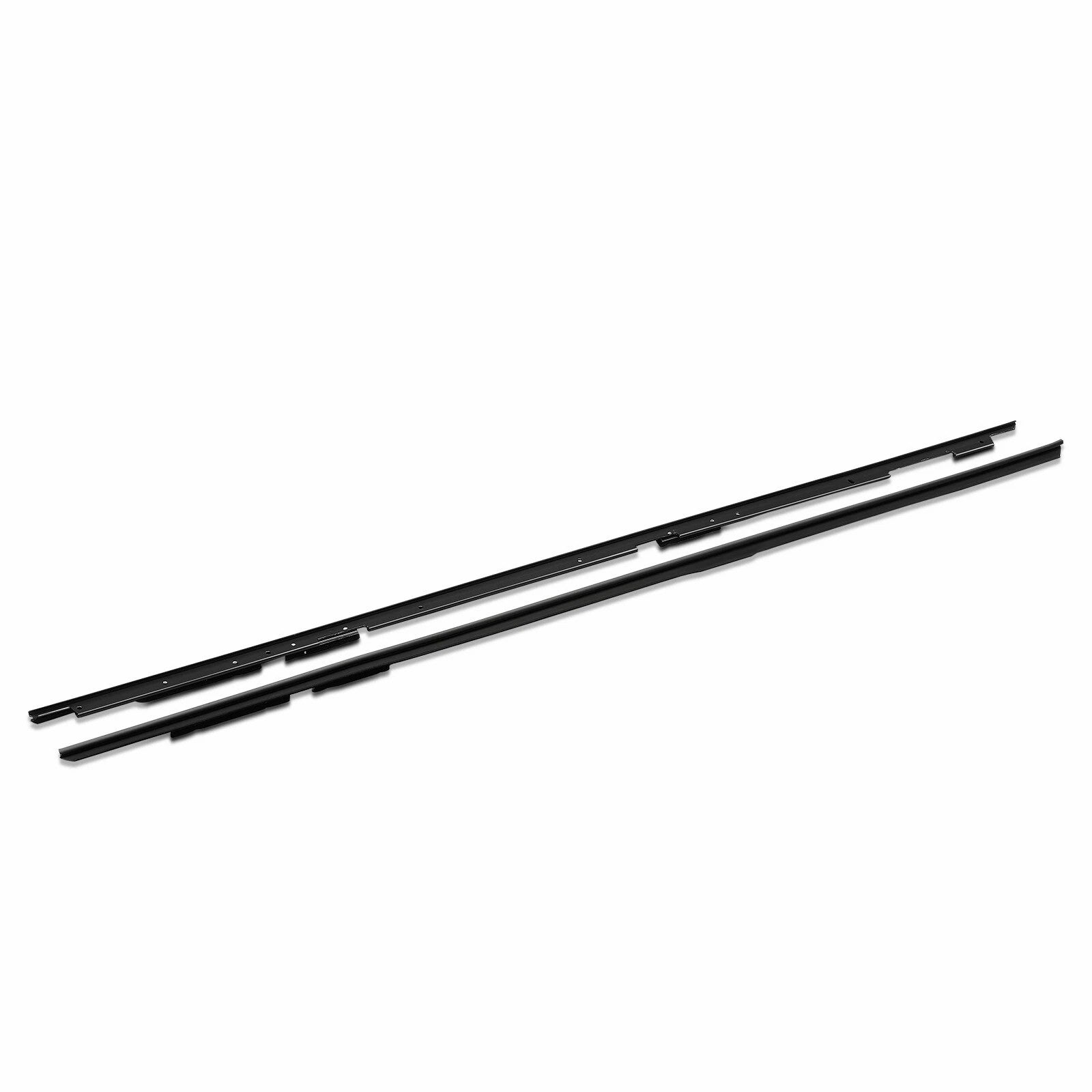 1985-1987 For Chevrolet Camaro Outer Side 2PCS Door Window Sweep Weatherstrip Seals Outer 1AWSK00155