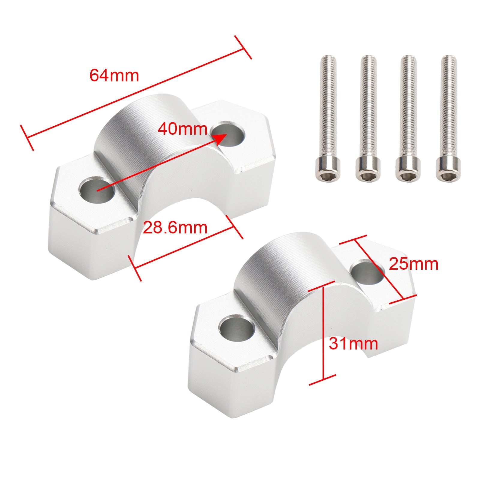 2018-2023 BMW F850GS F850GSA Adventure Aluminum Handlebar Risers 25 mm