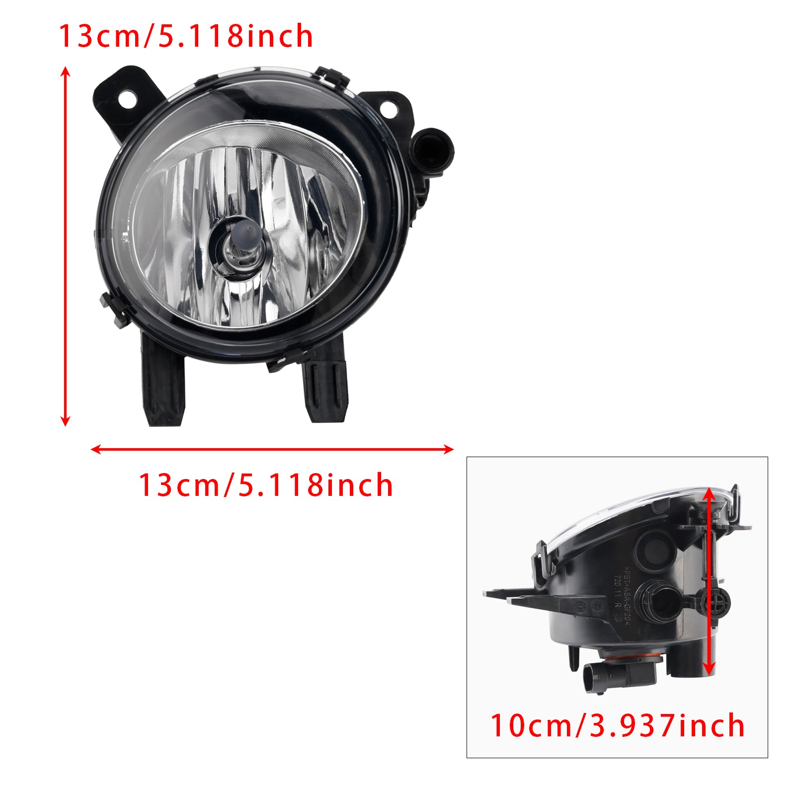 Pair Front Fog Light With Bulbs For BMW F20 F21 F30 F31 F80 2011-2019