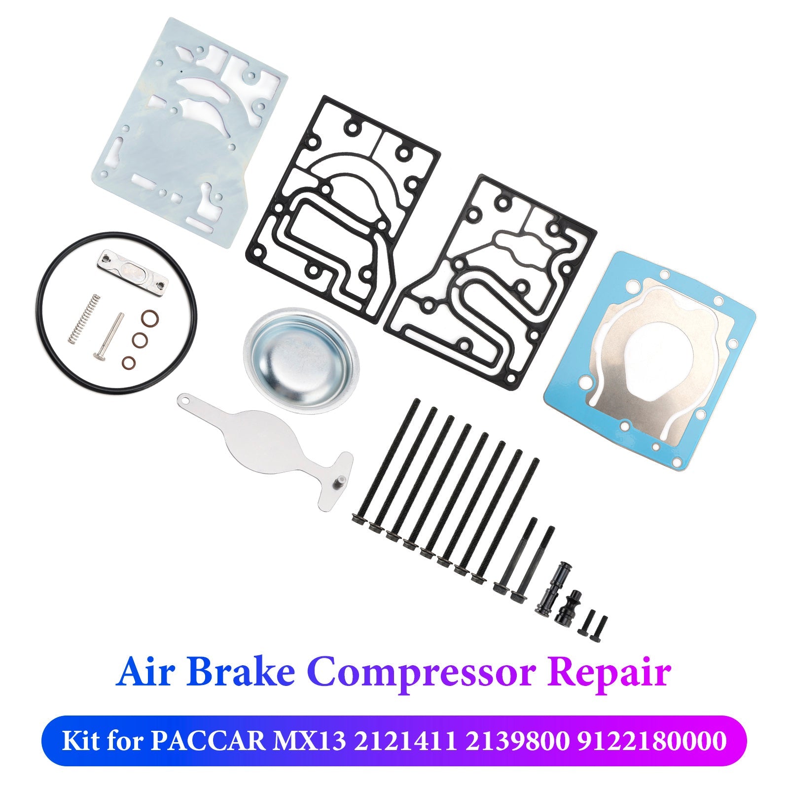 Air Brake Compressor Repair Kit for PACCAR MX13 2121411 2139800 9122180000
