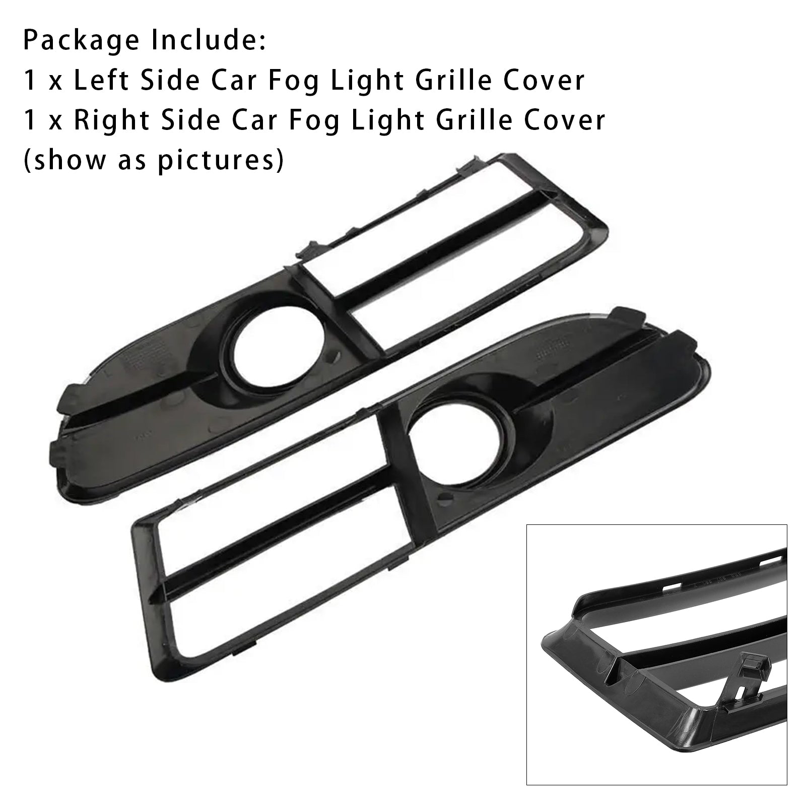 2005-2008 Audi A4 B7 S-Line S4 1 Pair Front Bumper Fog Light Grill Cover Bezel 8E0807681F