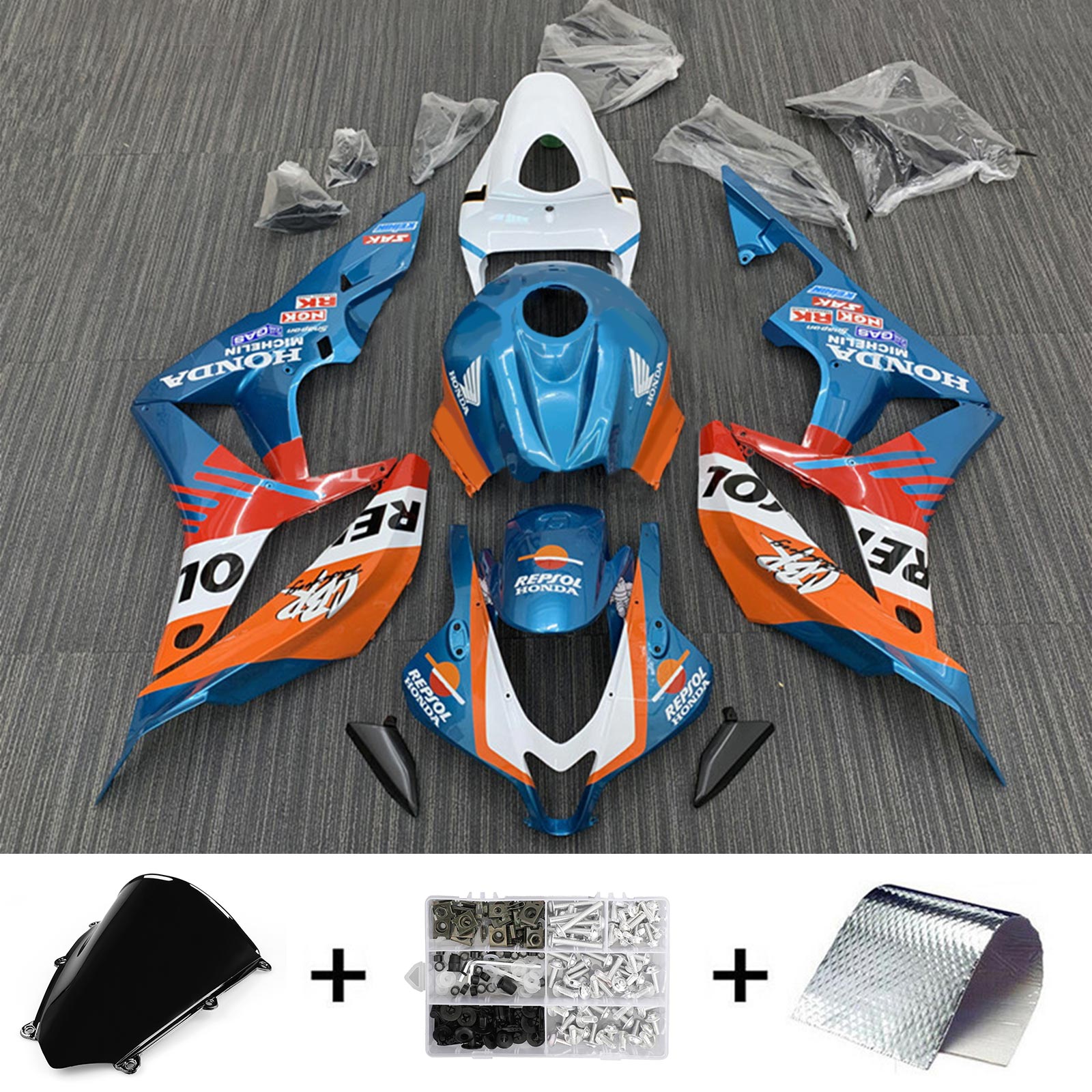 2007-2008 Honda CBR600RR F5 Fairing Kit Bodywork Plastic ABS